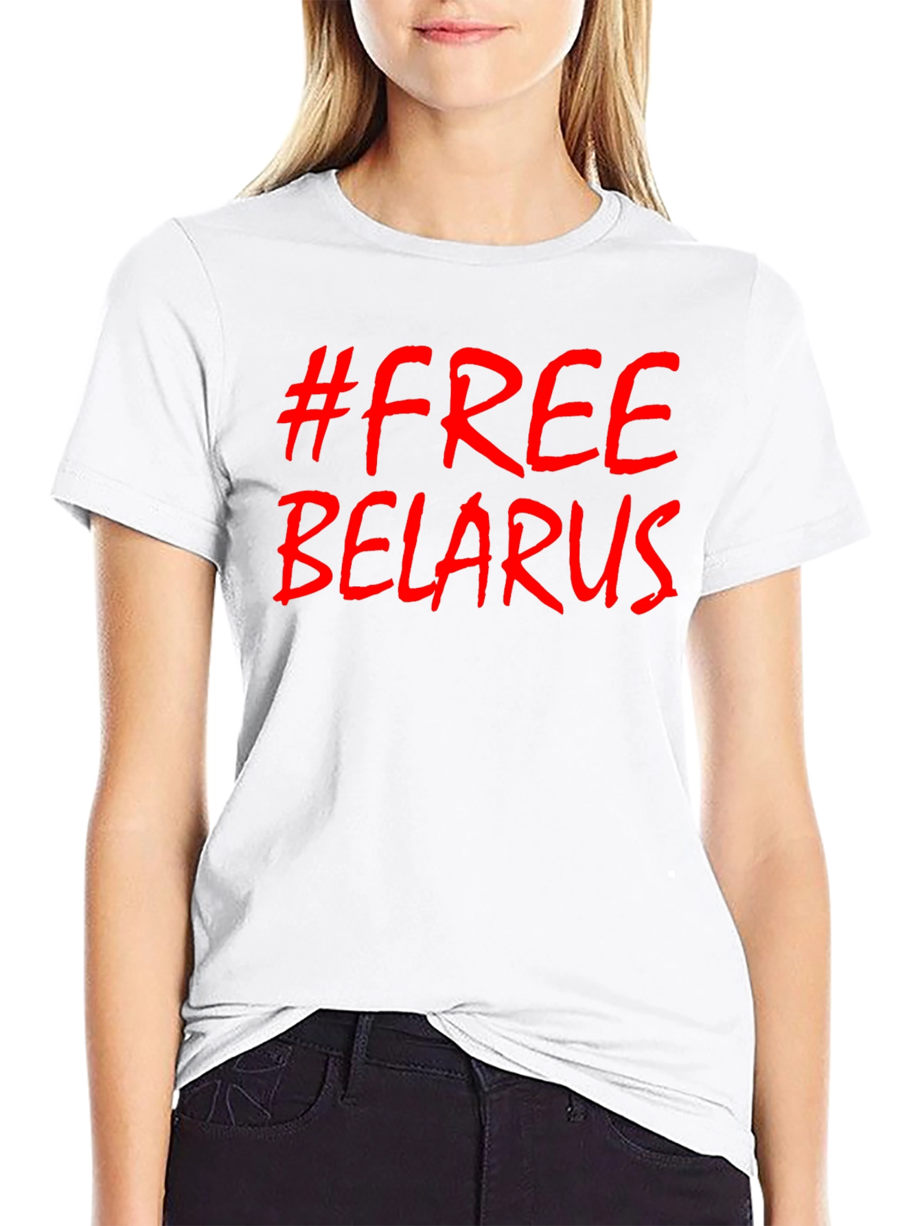 Free Belarus Graphic Tee - Protest Shirt