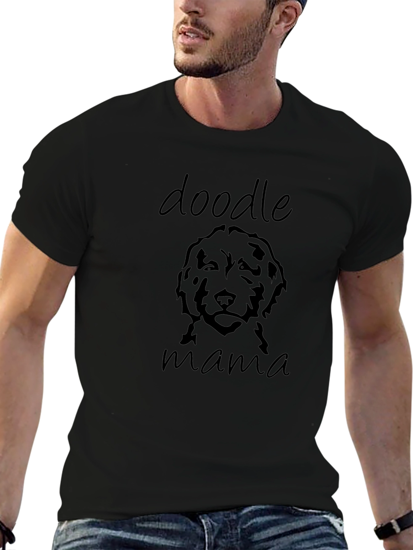 Doodle Mama Black T-Shirt - Dog Lover Tee