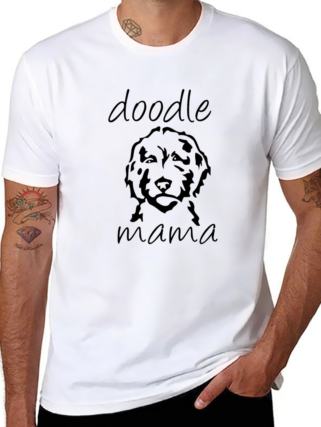 Doodle Mama Black T-Shirt - Dog Lover Tee