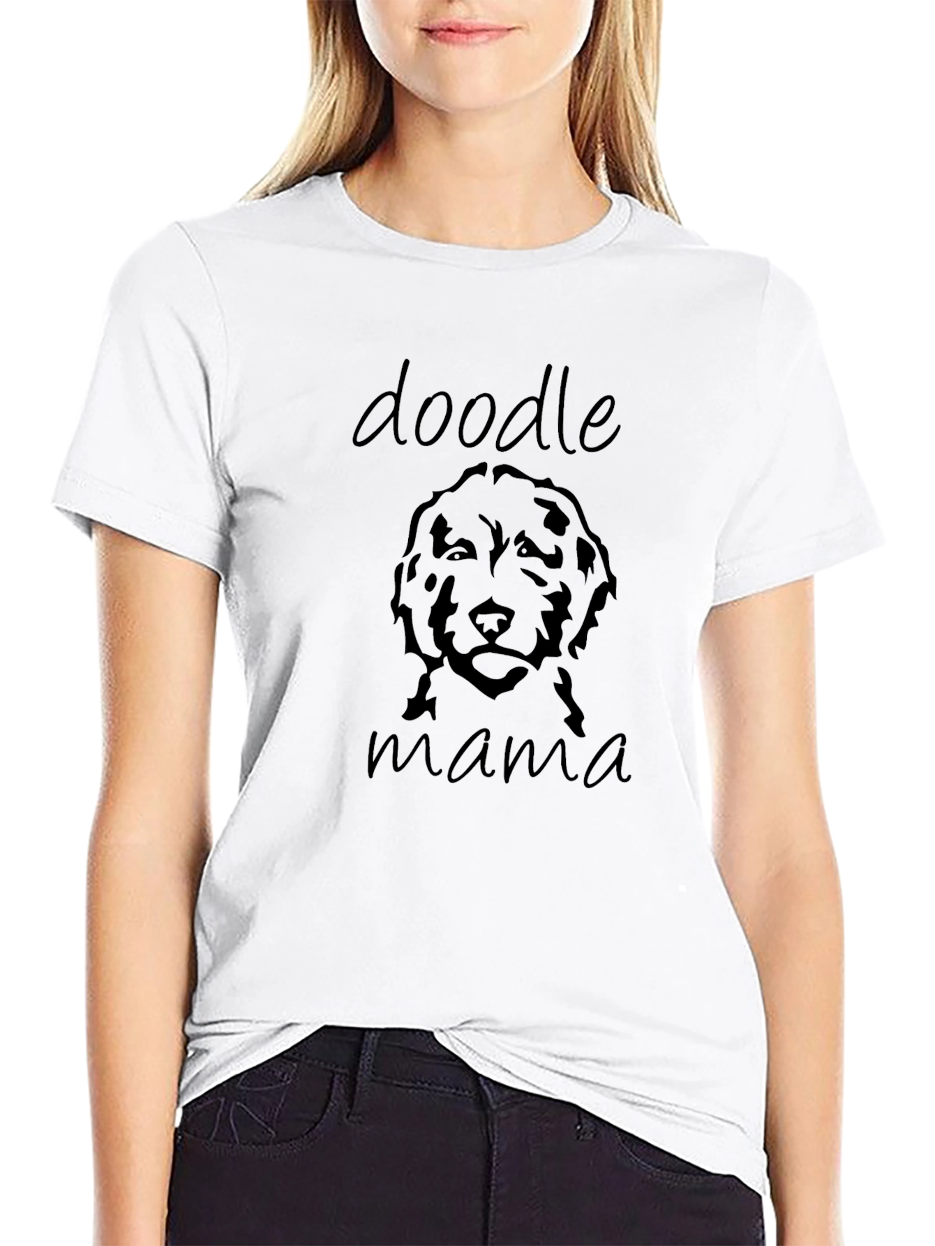 Doodle Mama Black T-Shirt - Dog Lover Tee
