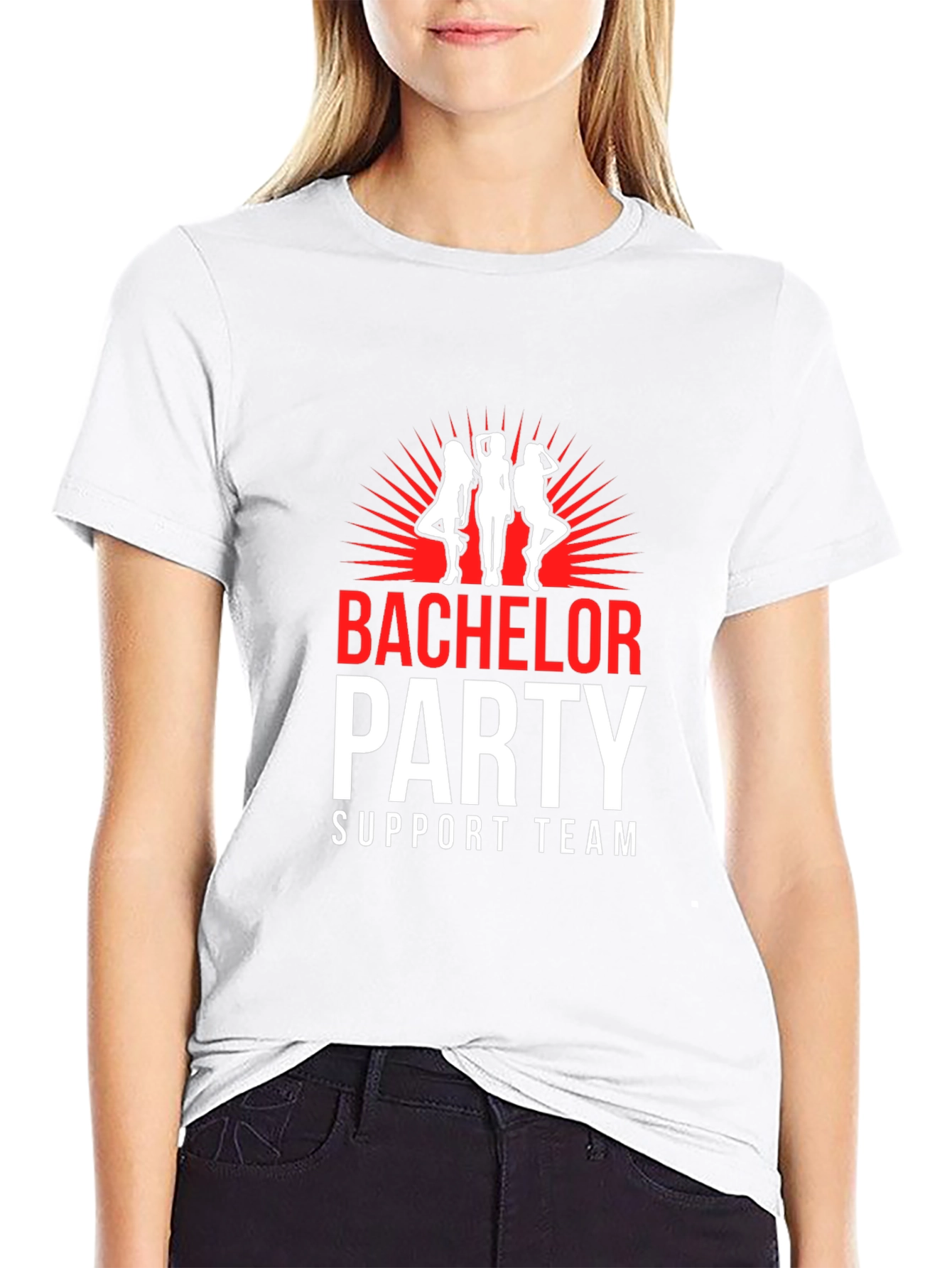 Bachelor Party Support Team Graphic T-Shirt