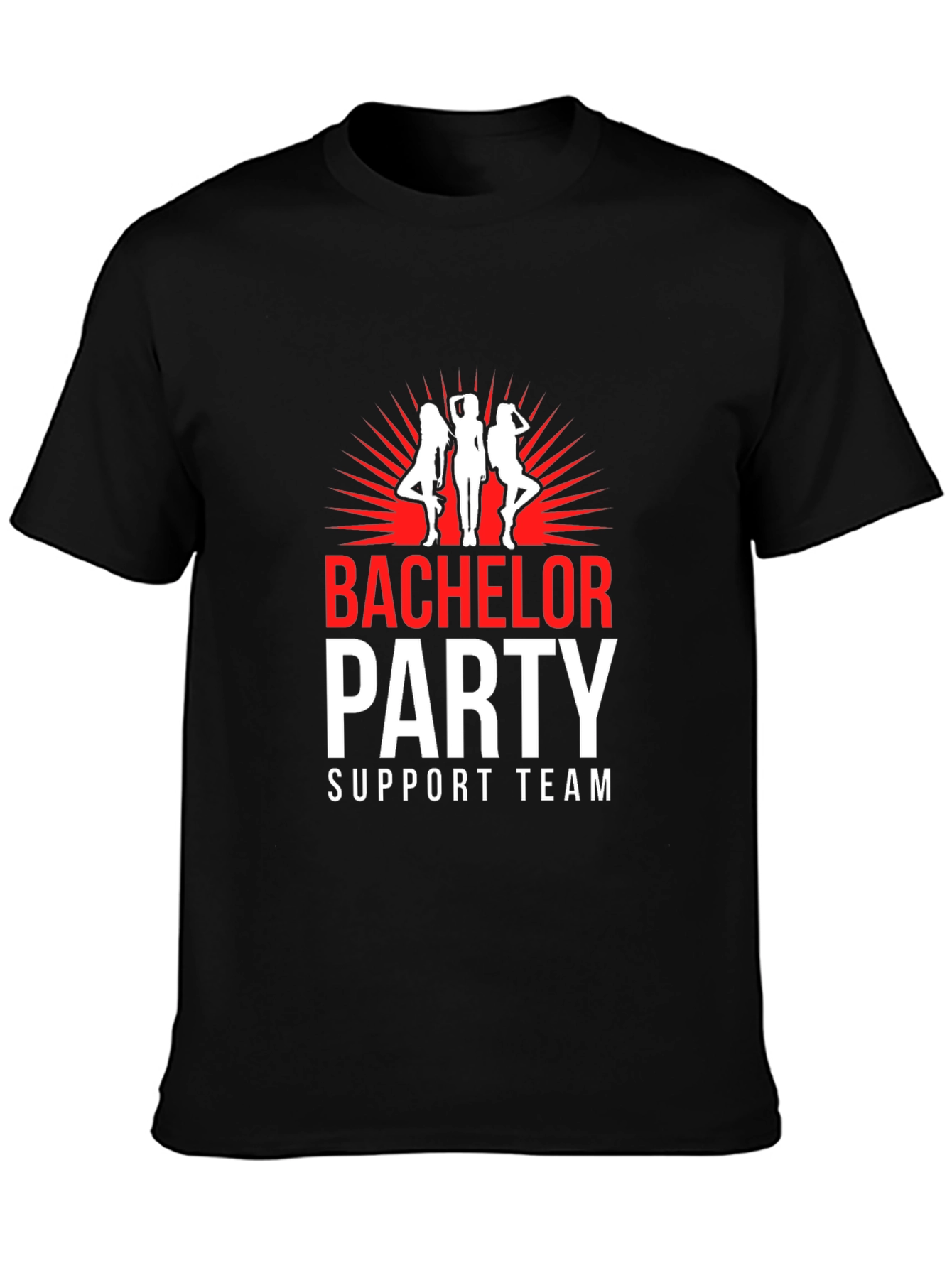 Bachelor Party Support Team Graphic T-Shirt