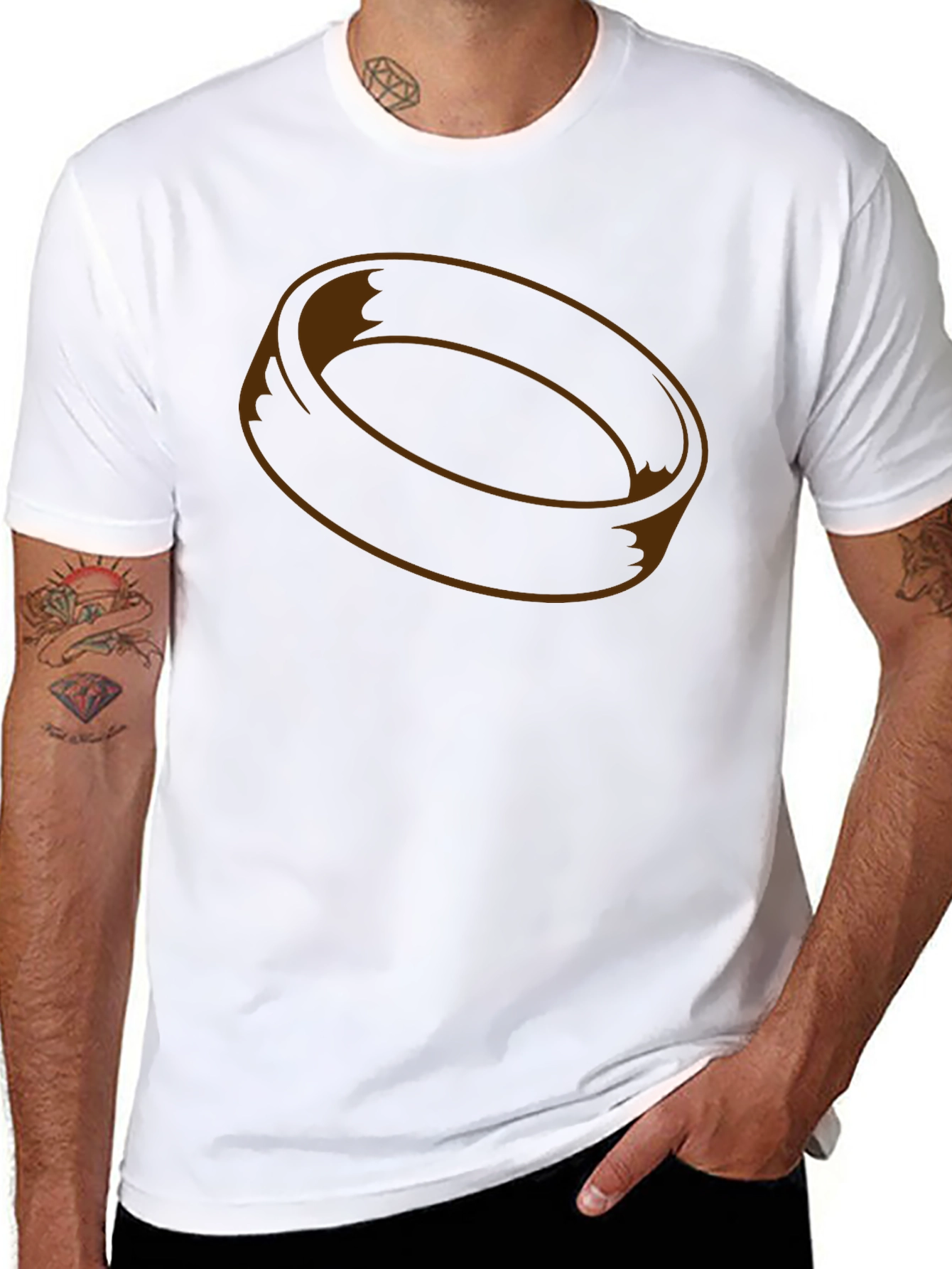 Donut Graphic Black T-Shirt