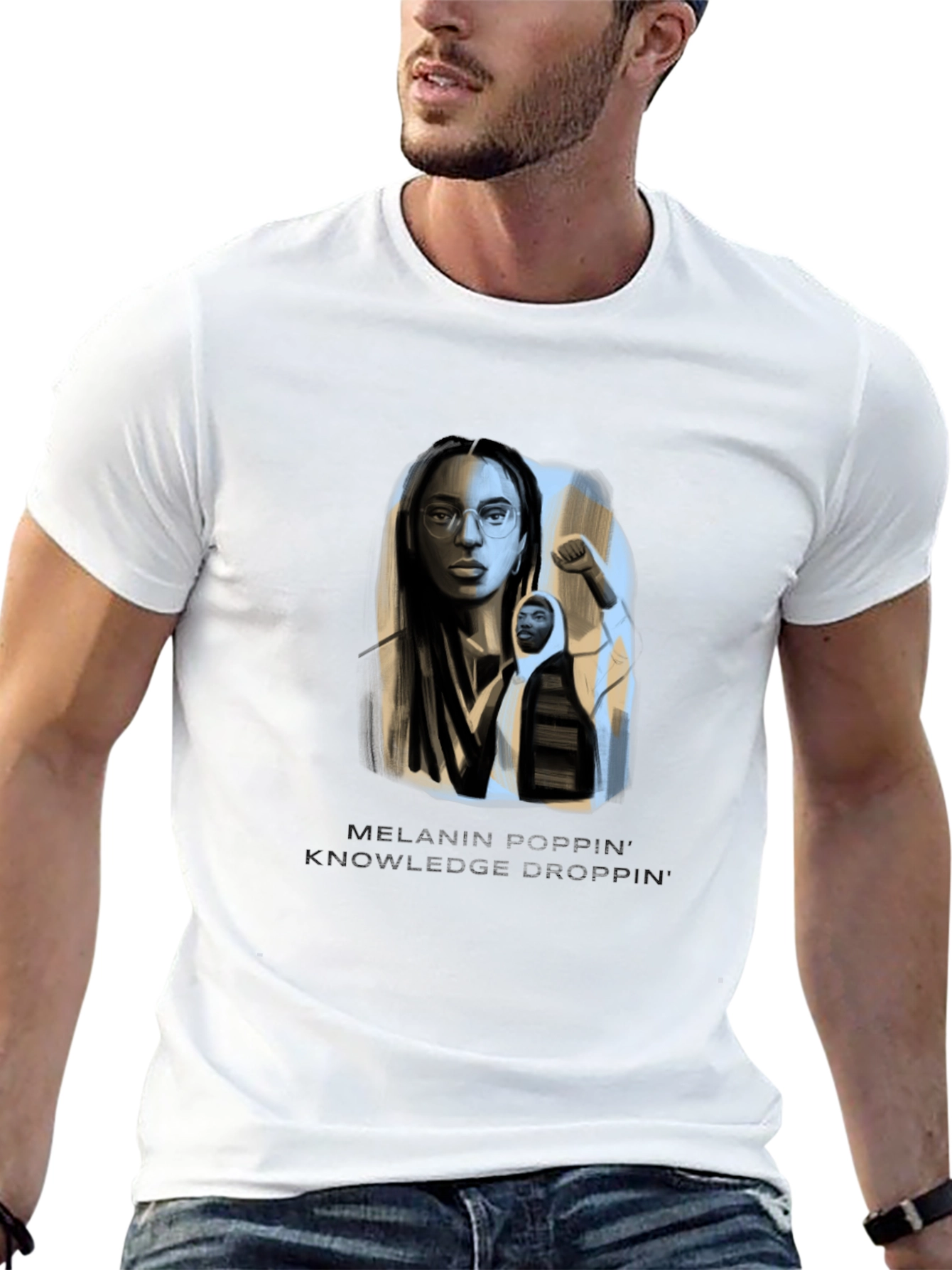 Melanin Poppin Knowledge Drop T-Shirt