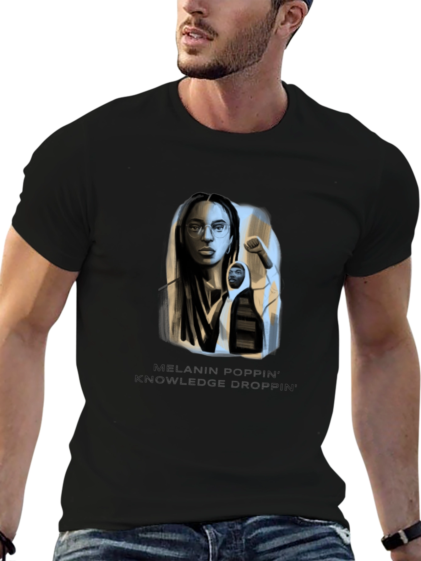 Melanin Poppin Knowledge Drop T-Shirt