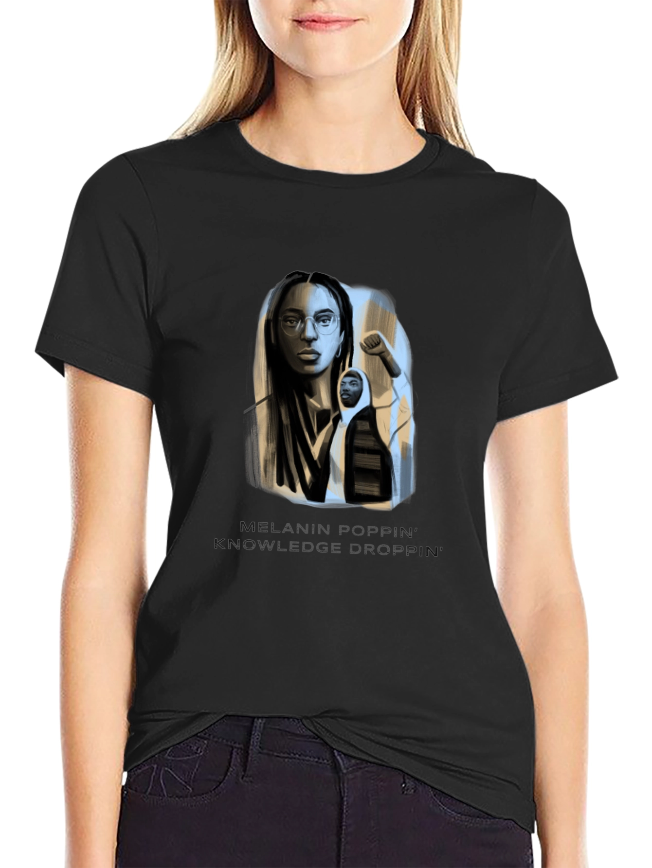 Melanin Poppin Knowledge Drop T-Shirt