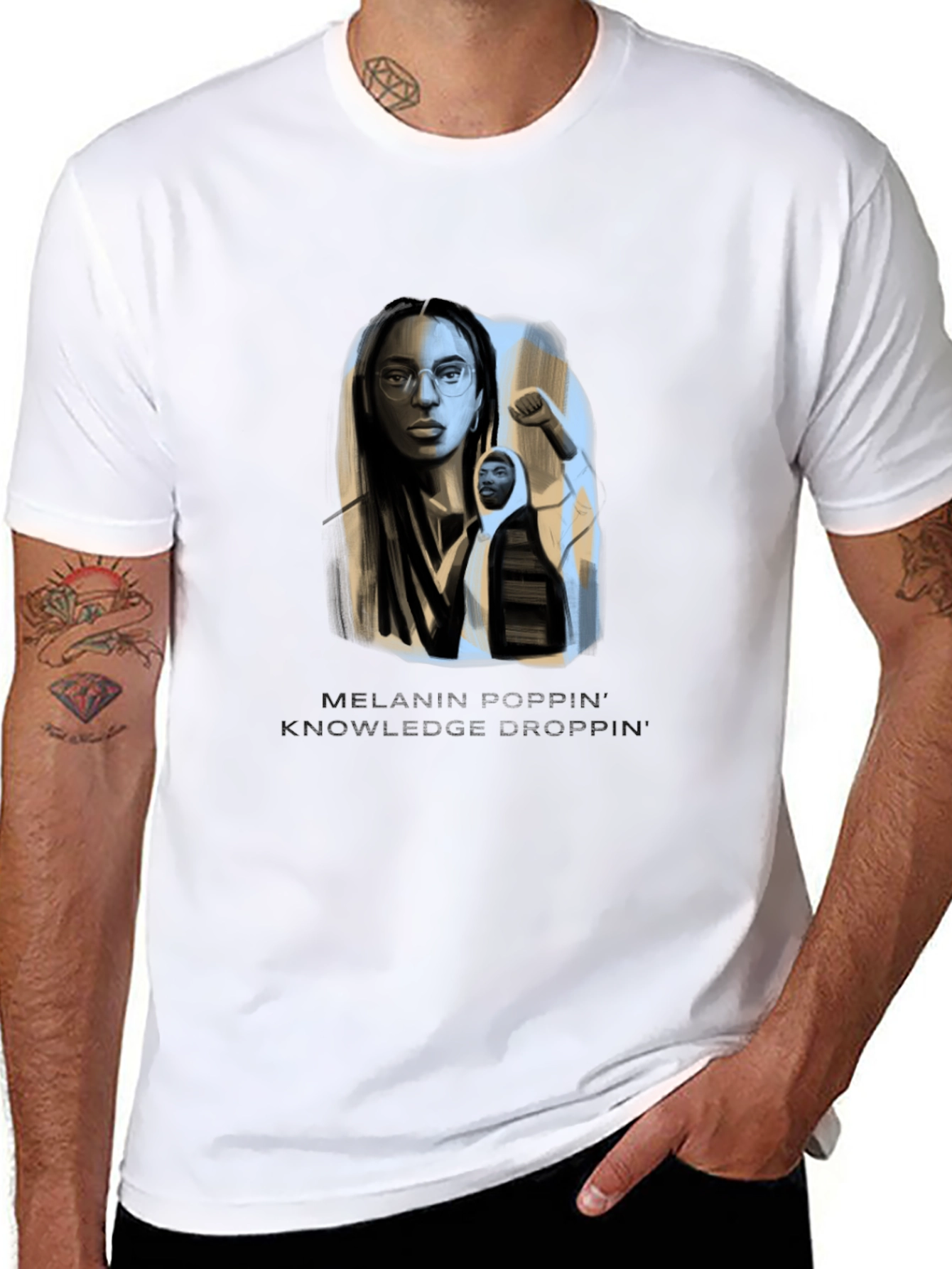 Melanin Poppin Knowledge Drop T-Shirt