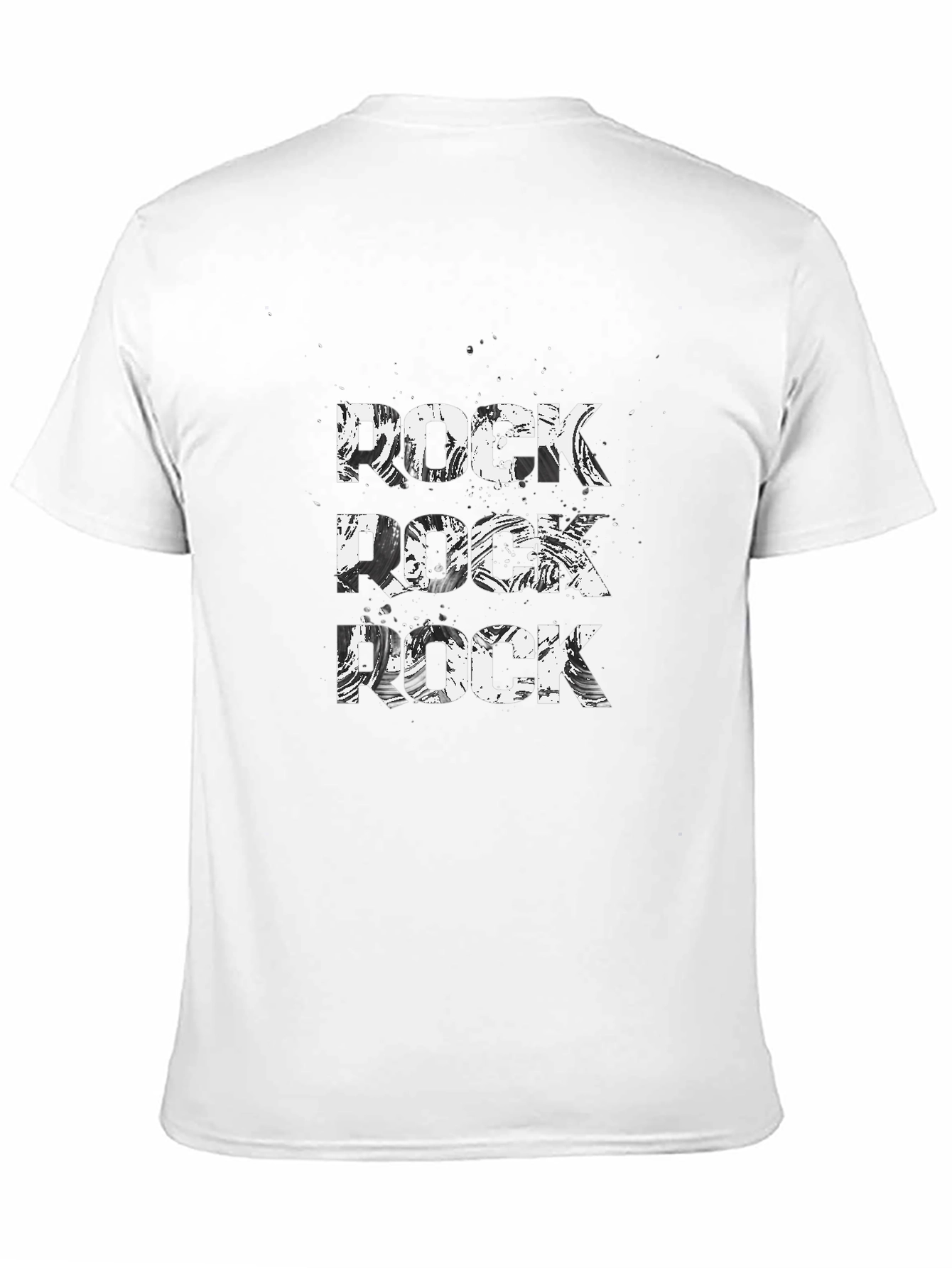 Rock Music Graphic Tee - Black Cotton T-Shirt
