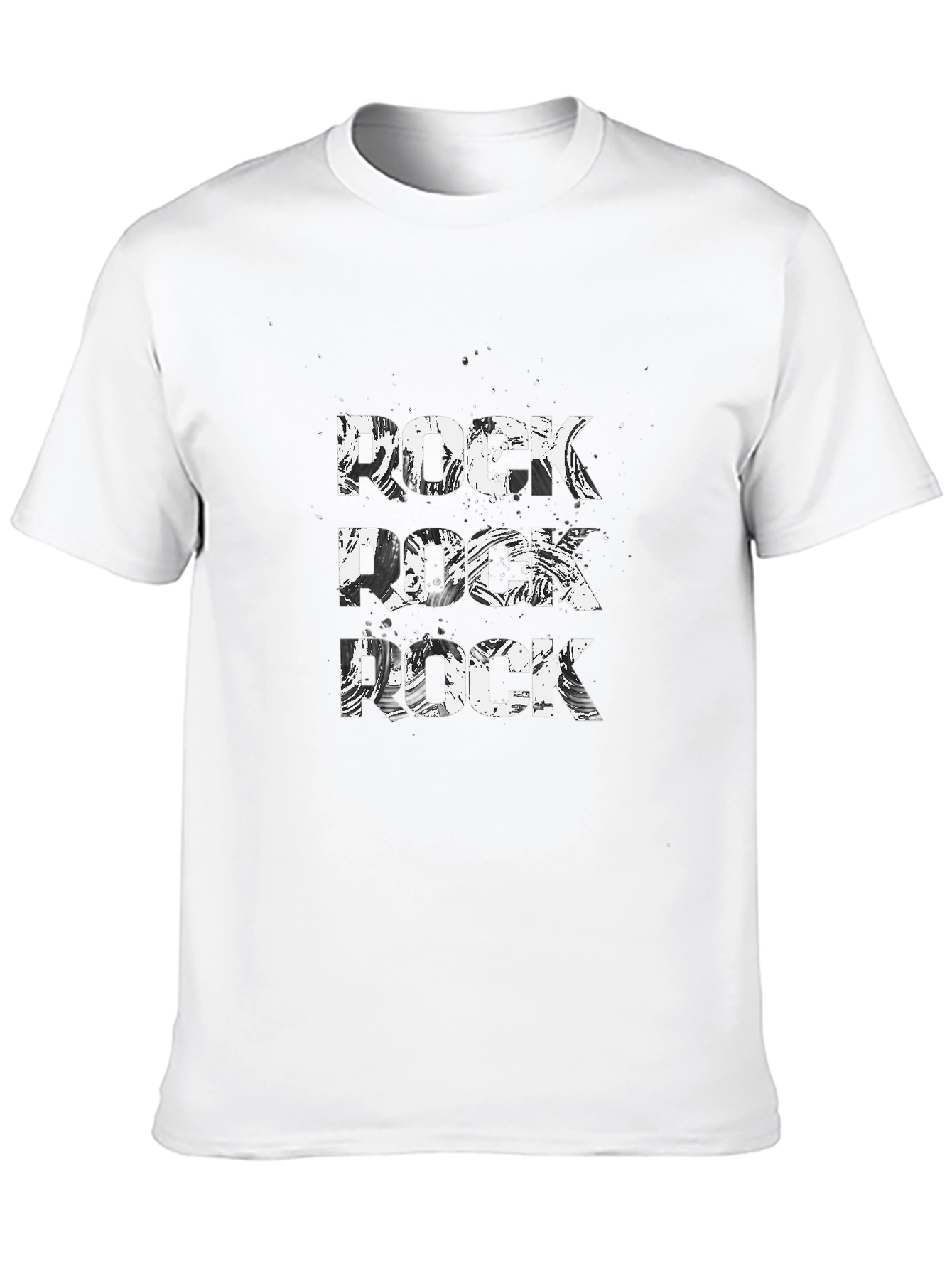 Rock Music Graphic Tee - Black Cotton T-Shirt