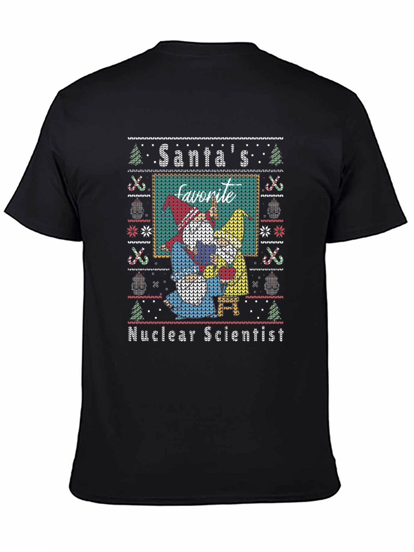 Santas Favorite Nuclear Scientist Ugly Christmas Sweater T-Shirt