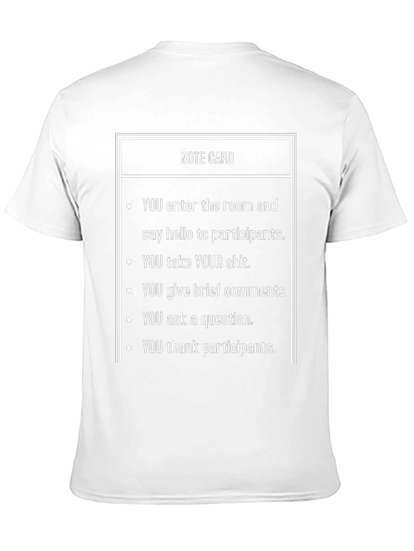 Note Card Mens T-Shirt