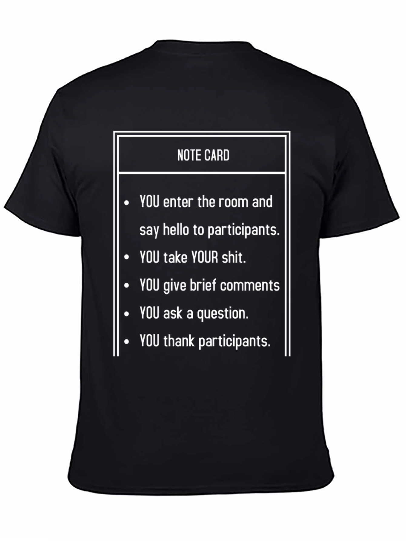 Note Card Mens T-Shirt
