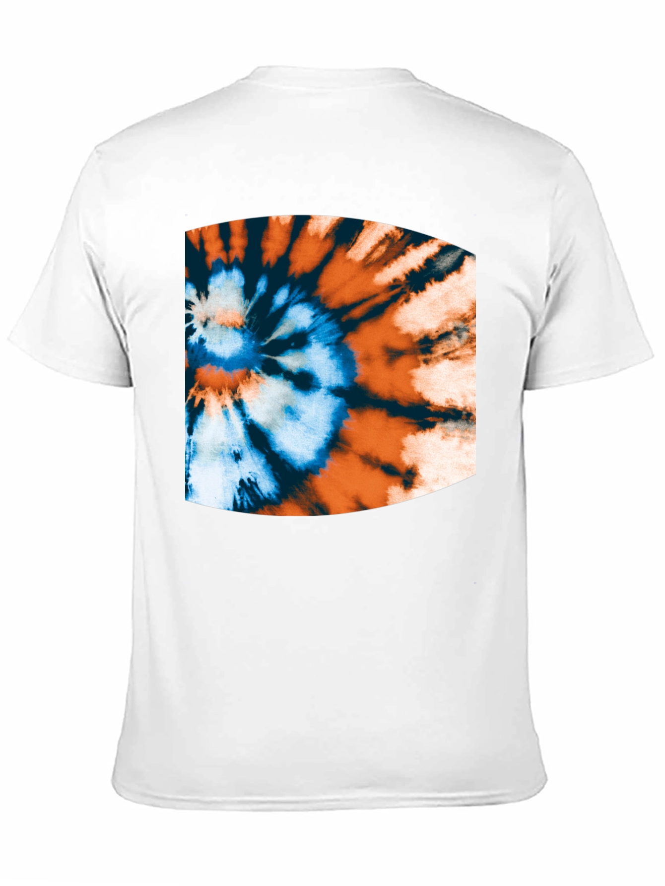 Tie-Dye Swirl Graphic Black T-Shirt