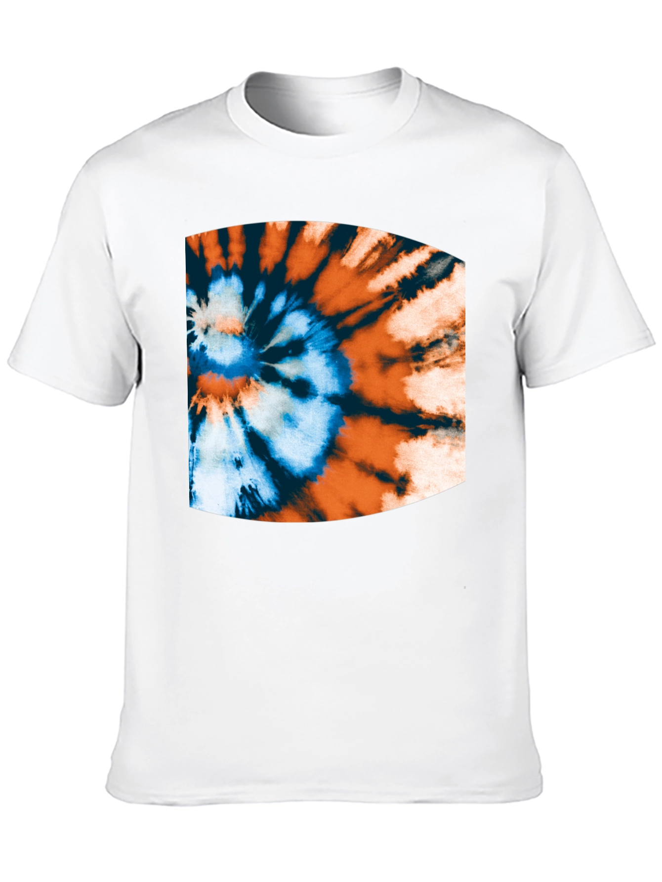 Tie-Dye Swirl Graphic Black T-Shirt