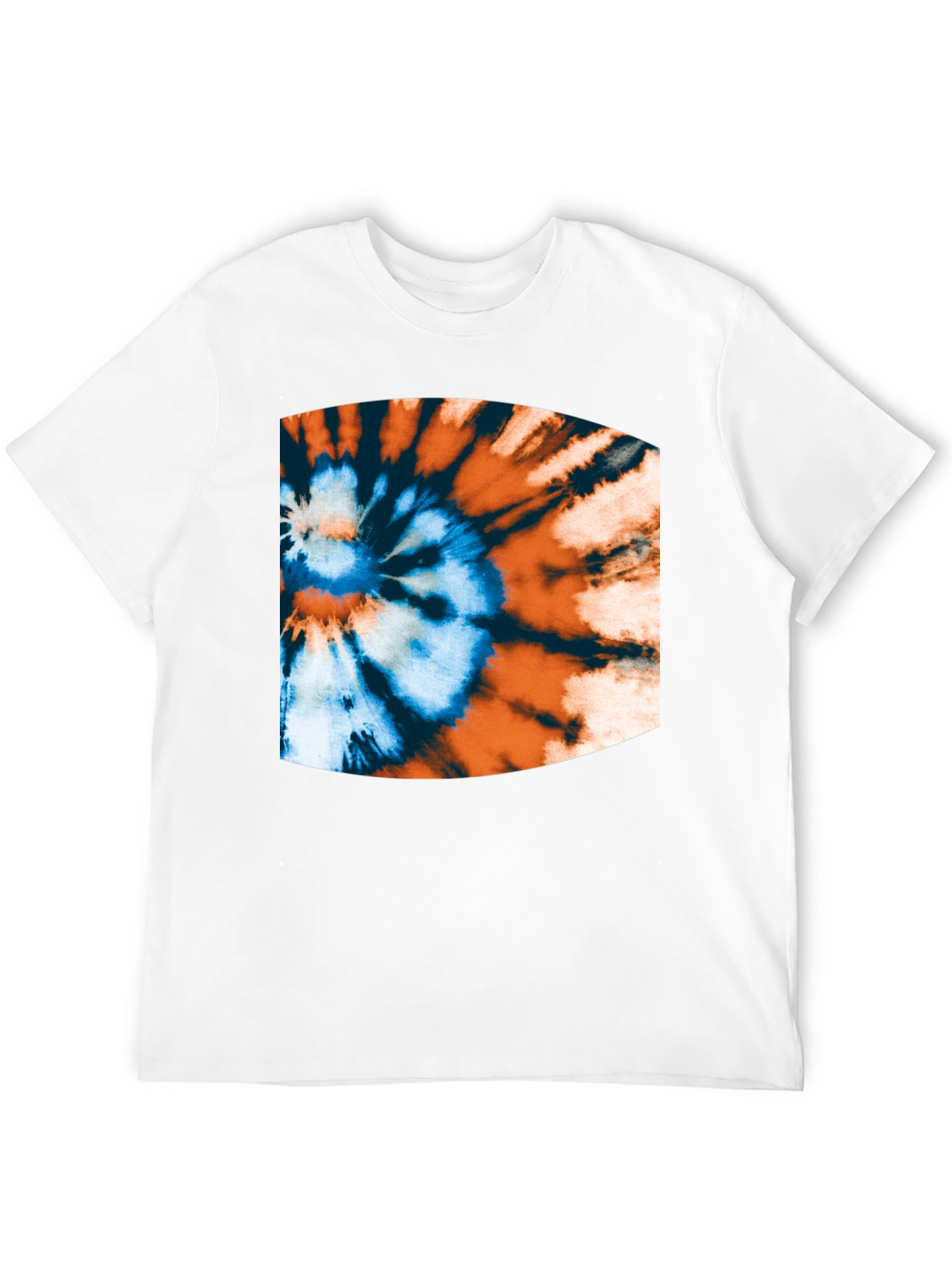 Tie-Dye Swirl Graphic Black T-Shirt