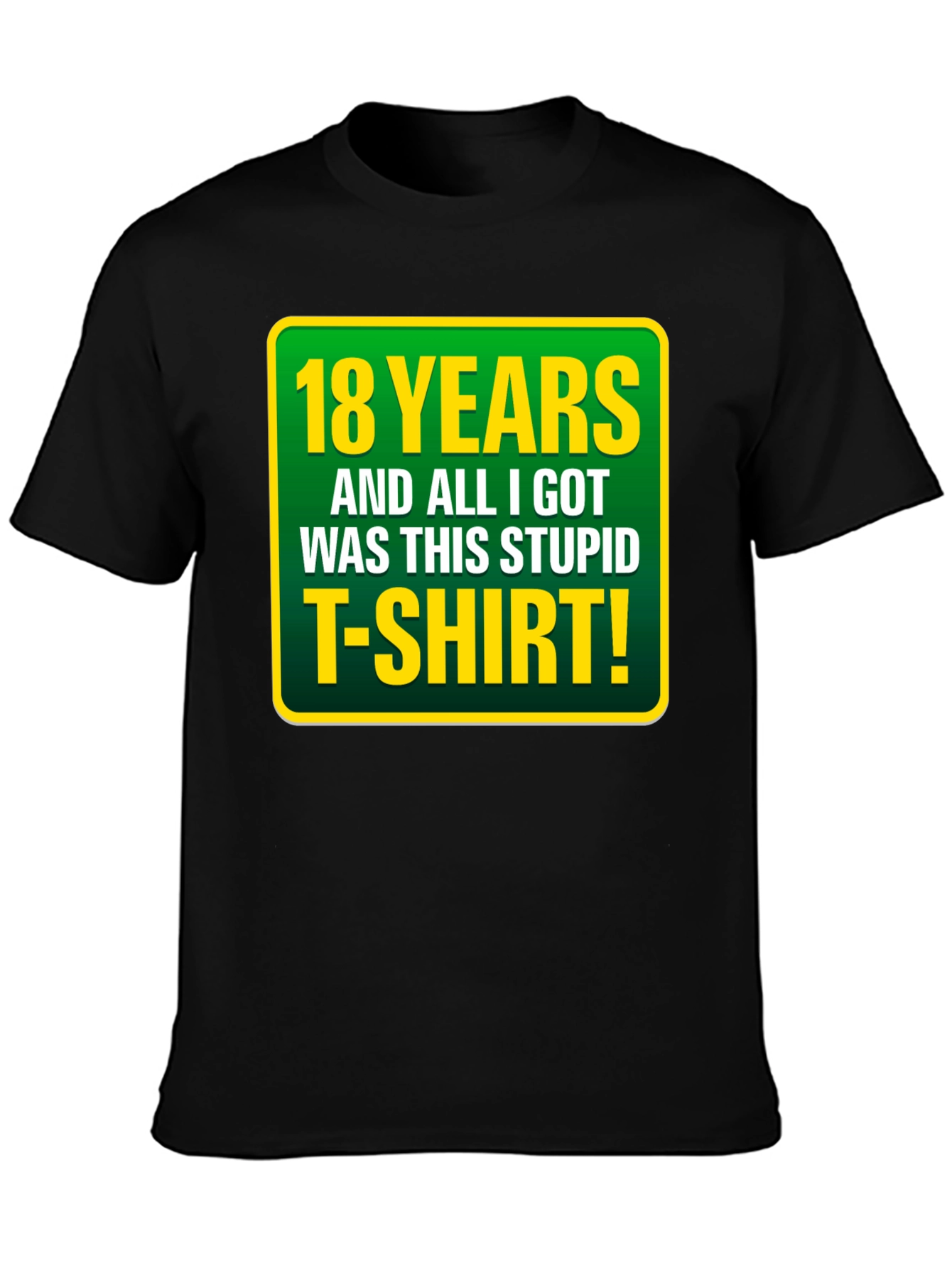 18th Birthday T-Shirt: Funny Sarcastic Gag Gift Tee