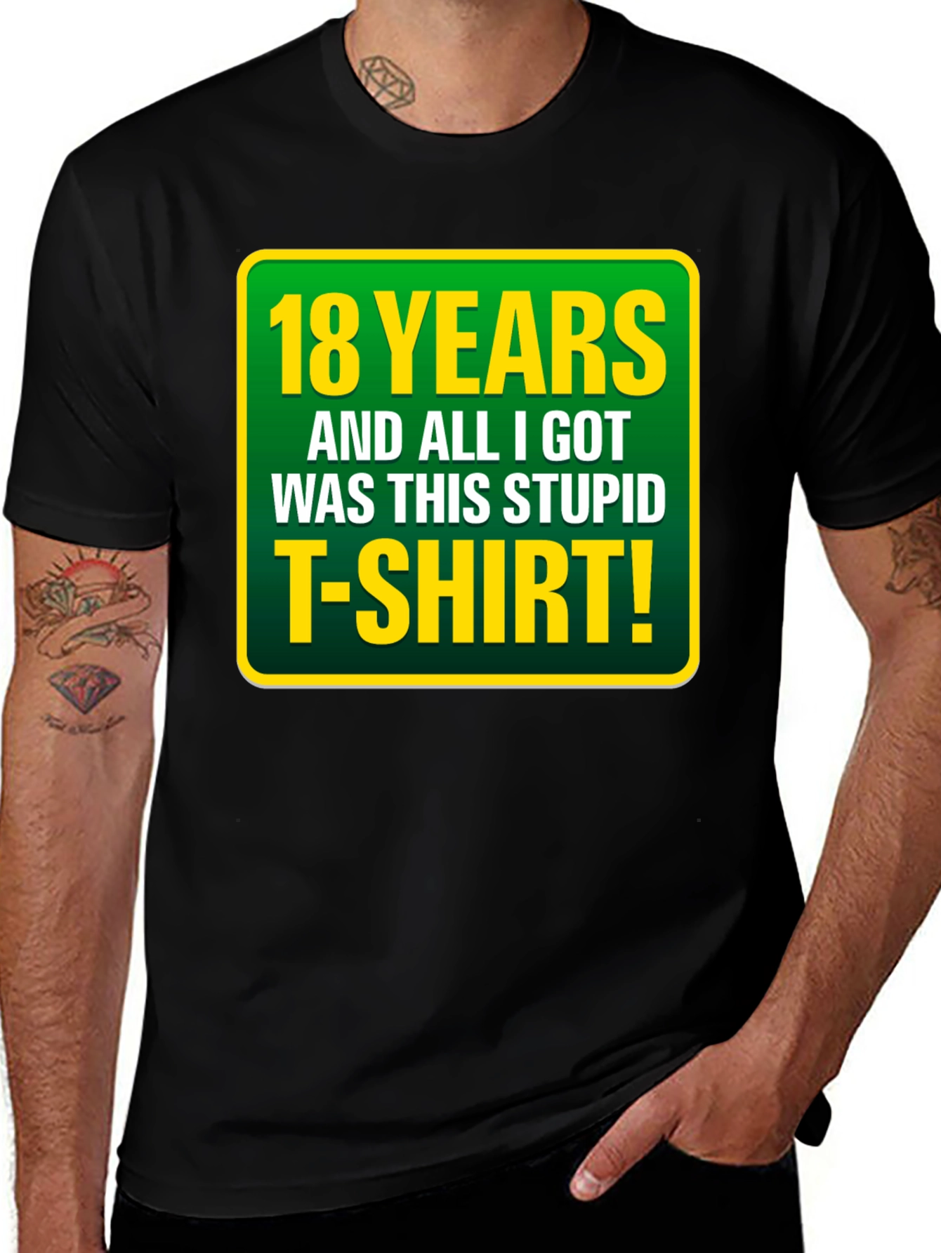18th Birthday T-Shirt: Funny Sarcastic Gag Gift Tee