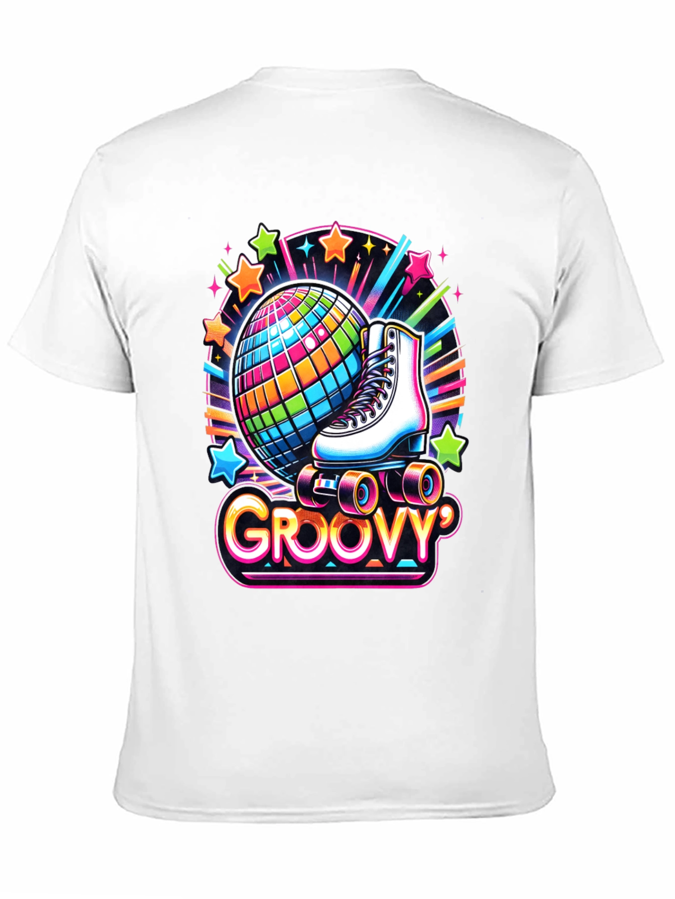 Groovy Roller Skate Disco Ball T-Shirt