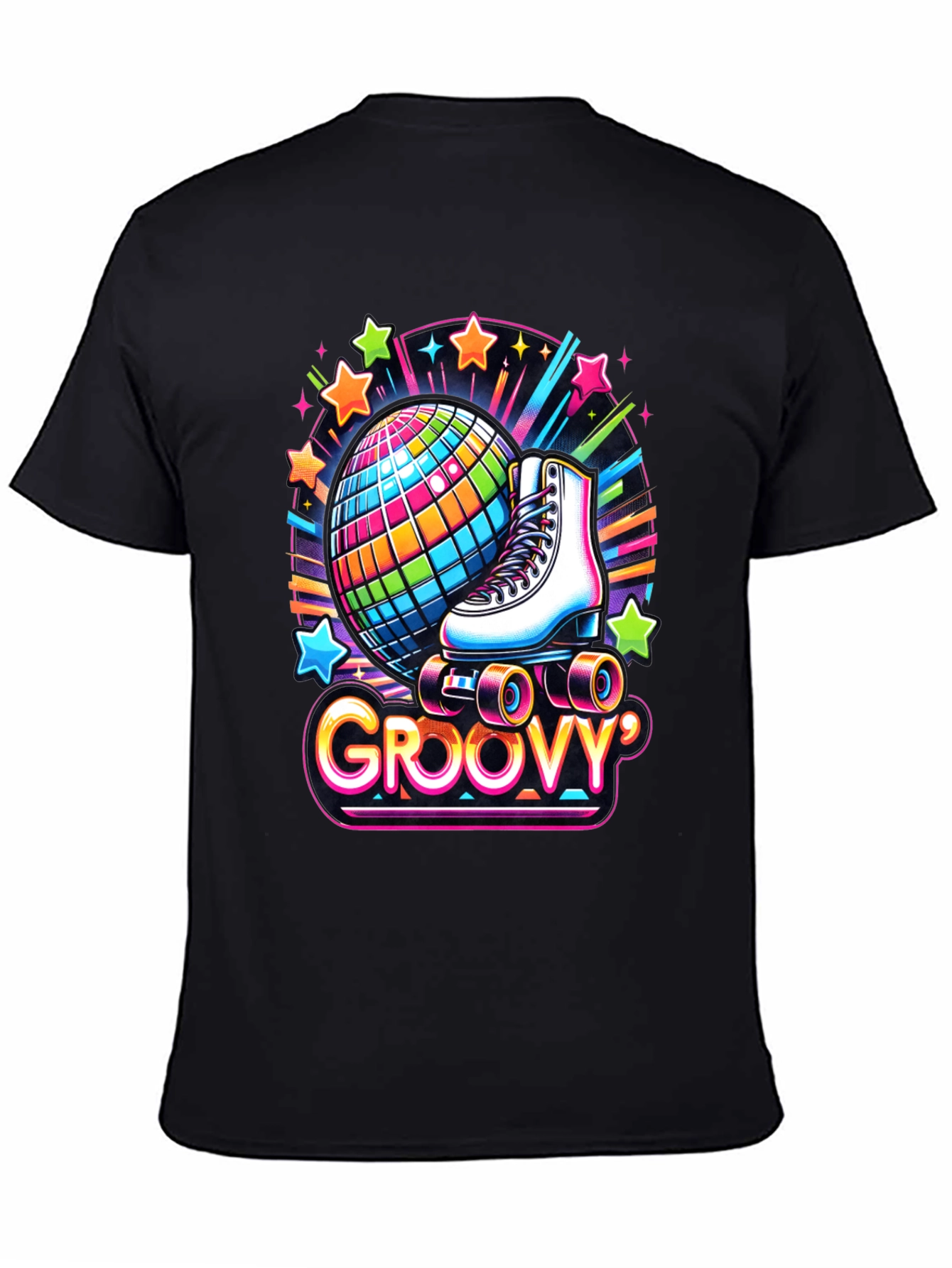 Groovy Roller Skate Disco Ball T-Shirt