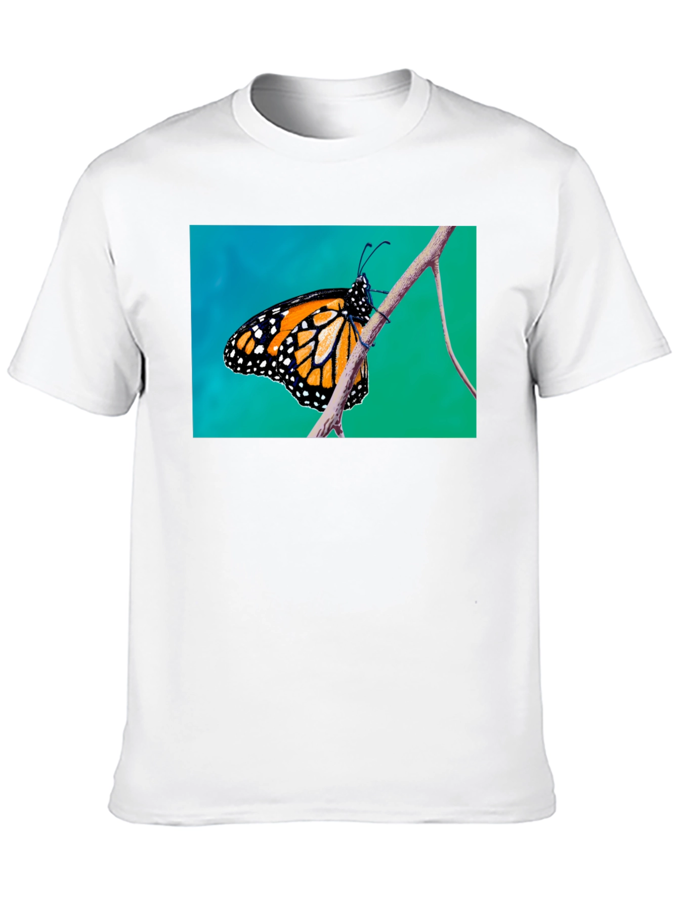 Monarch Butterfly T-Shirt - Black