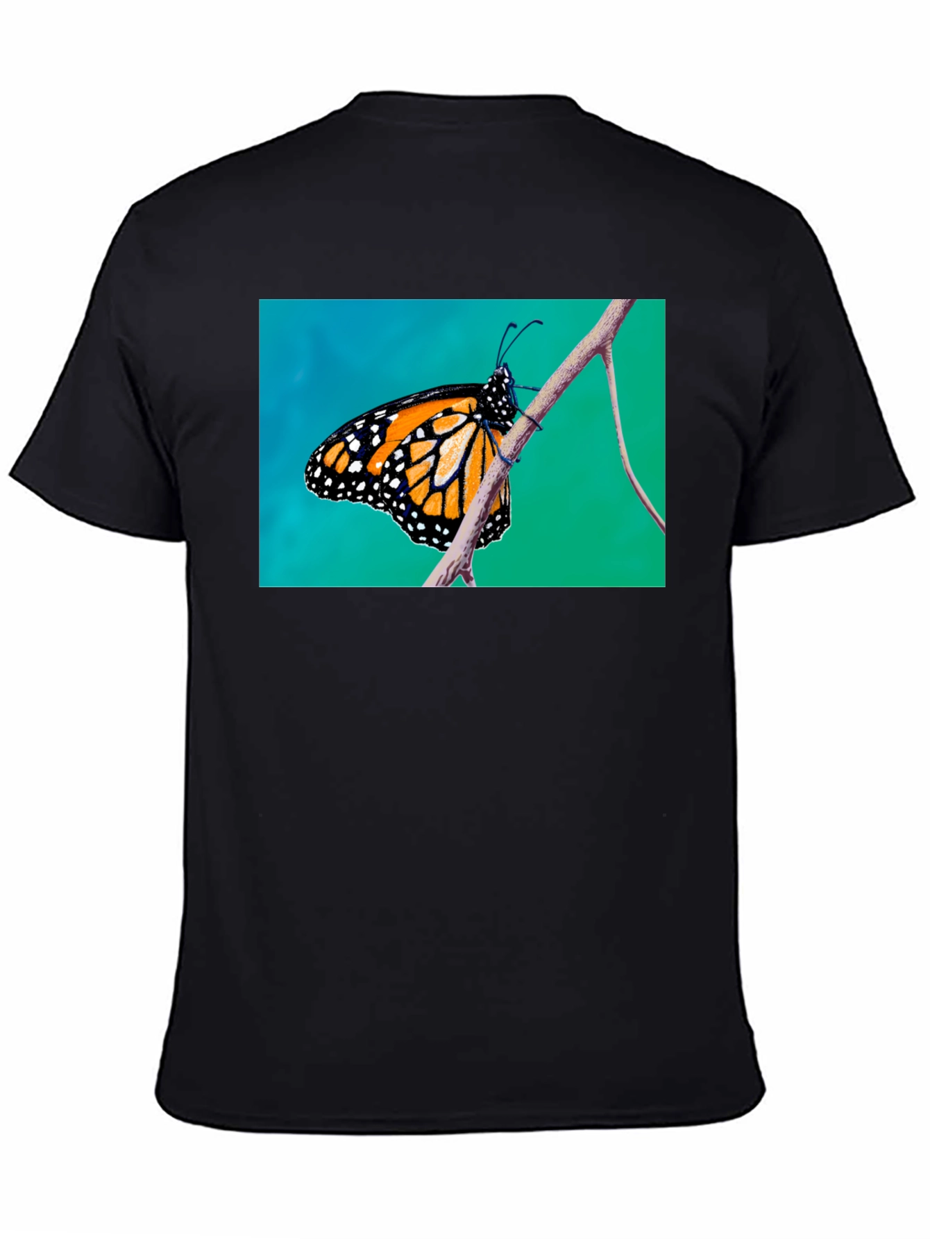 Monarch Butterfly T-Shirt - Black
