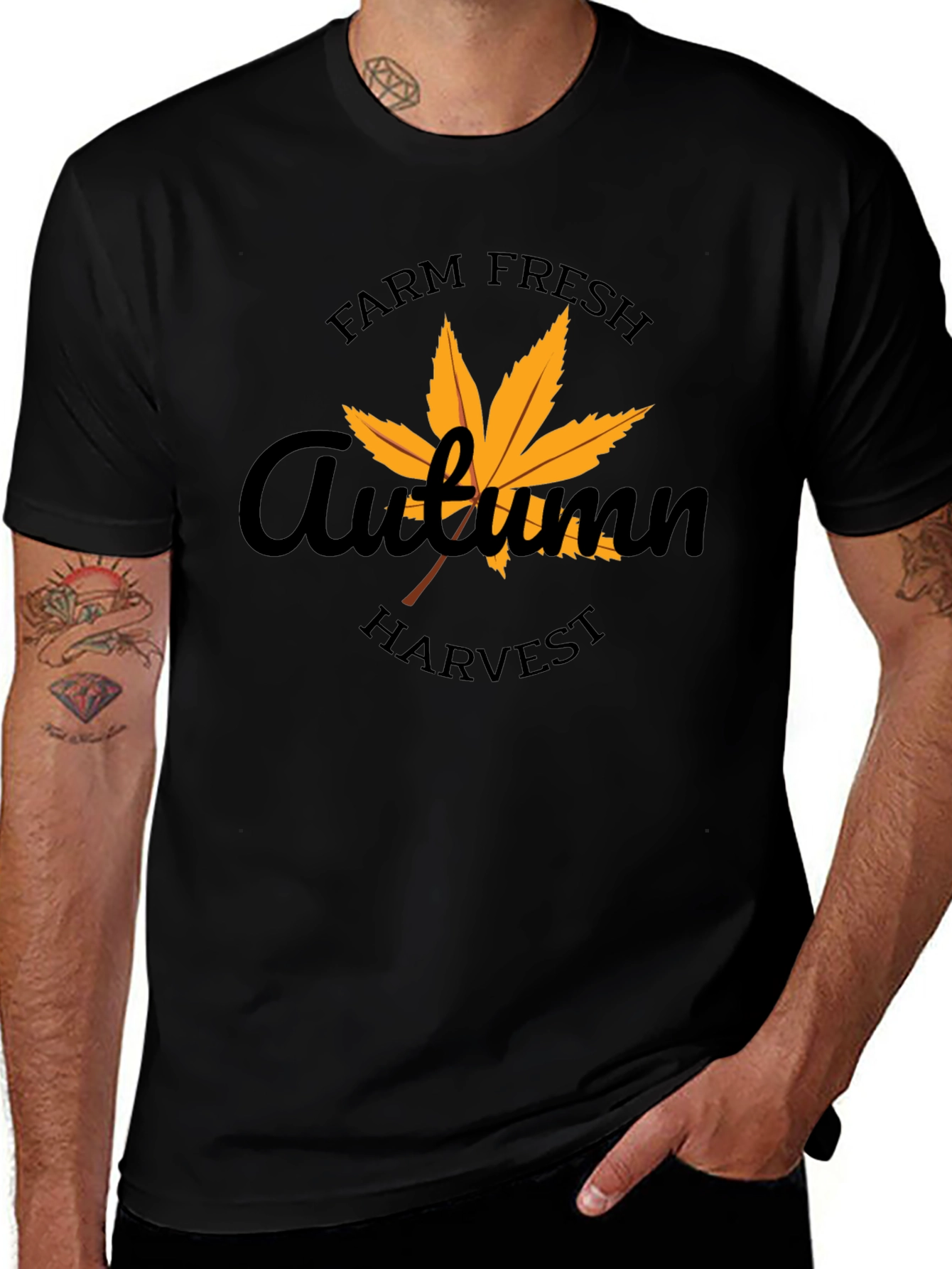 Farm Fresh Autumn Harvest Graphic T-Shirt