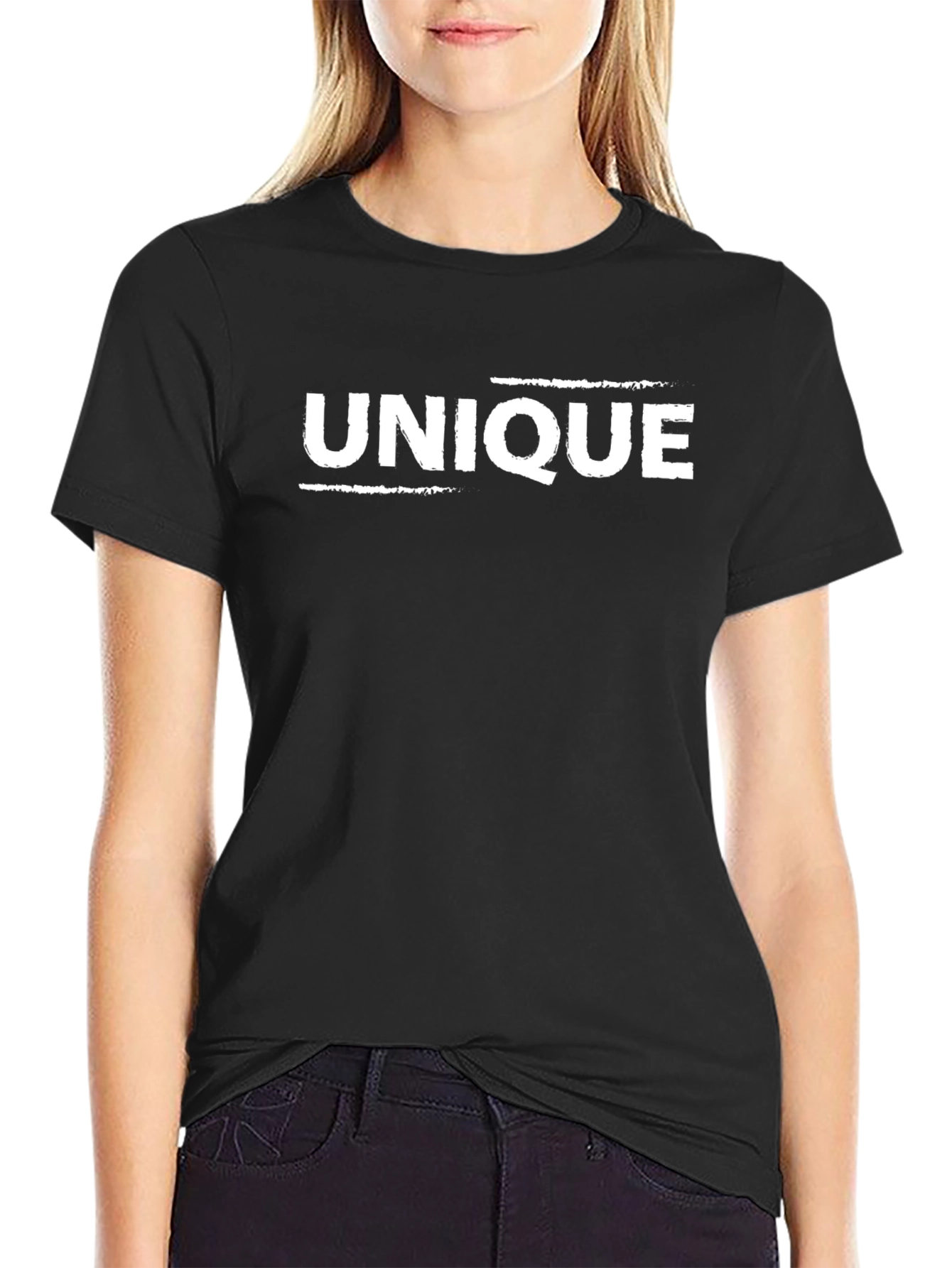 Unique Black Graphic Tee - Mens Fashion