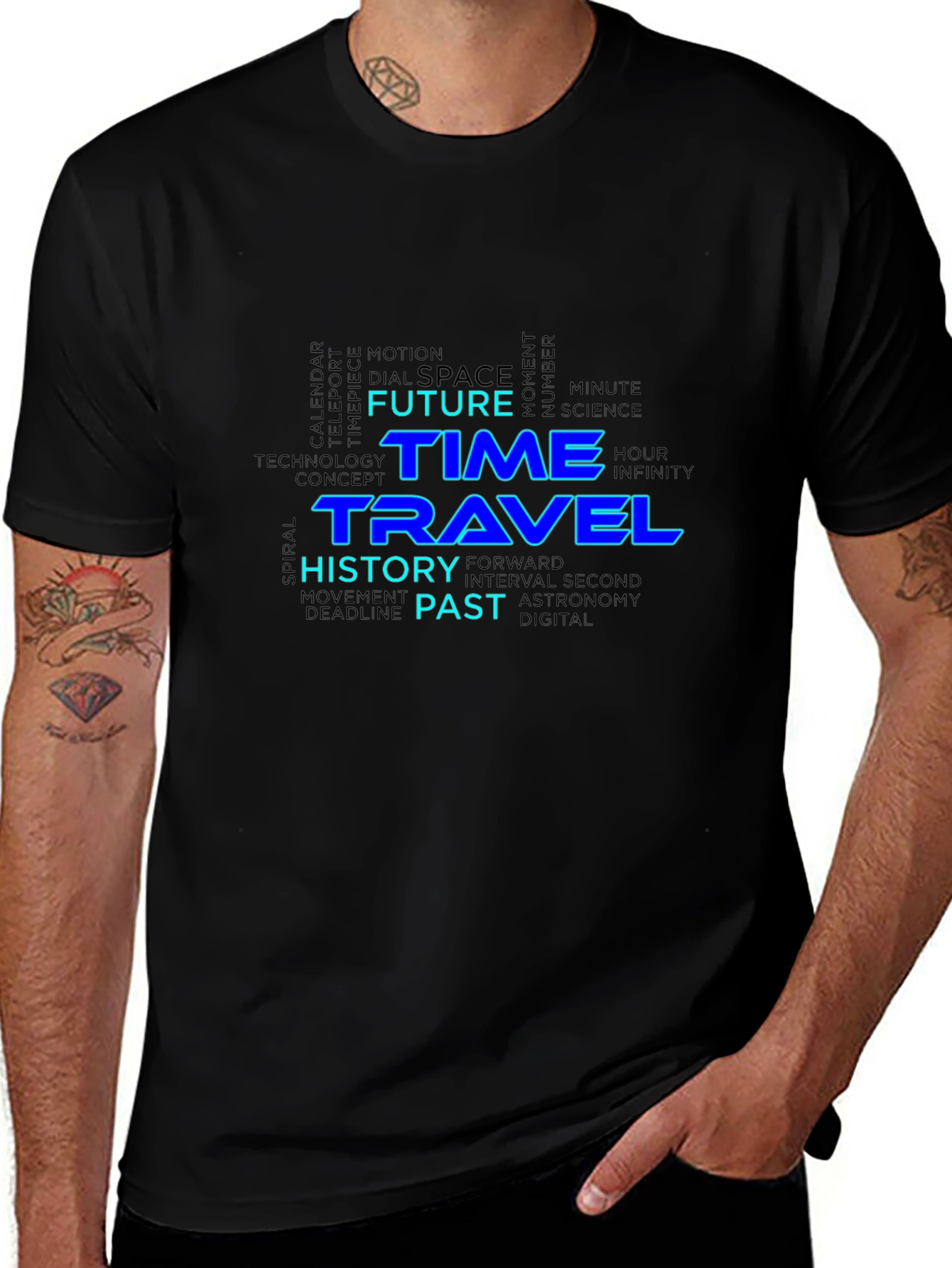 Time Travel T-Shirt - Future History Past Design