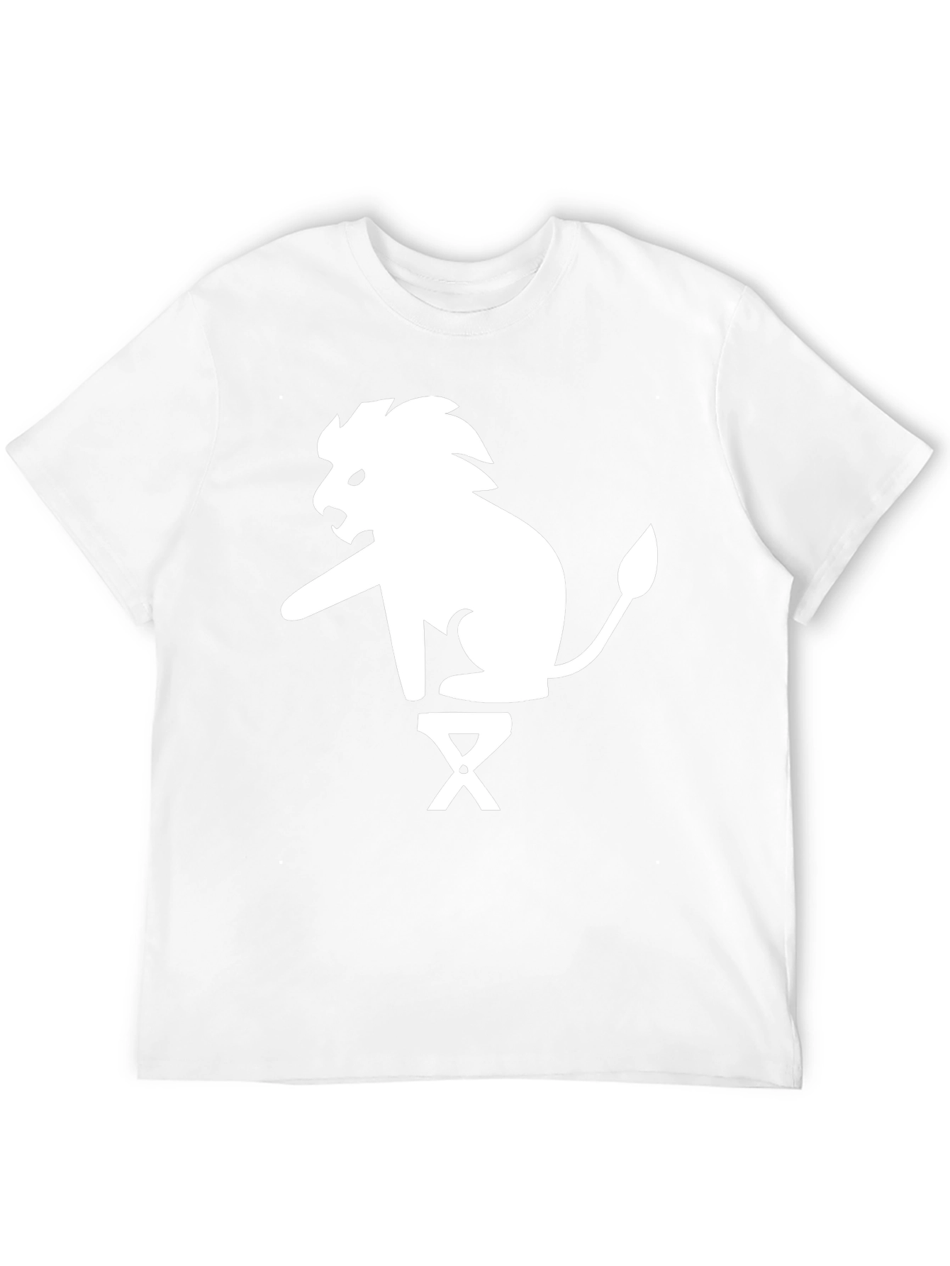 Lion on Stool Graphic Tee - Black