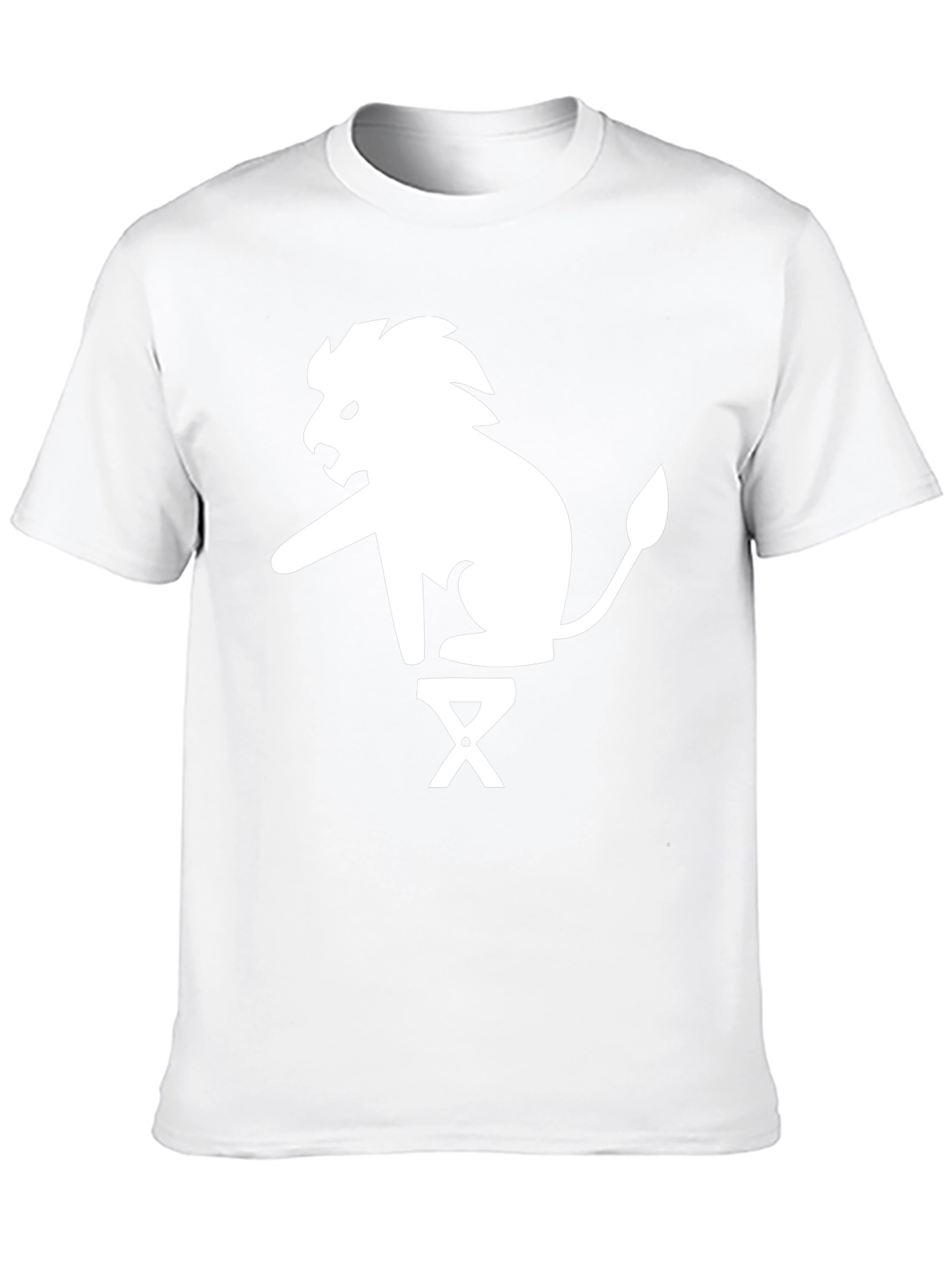 Lion on Stool Graphic Tee - Black