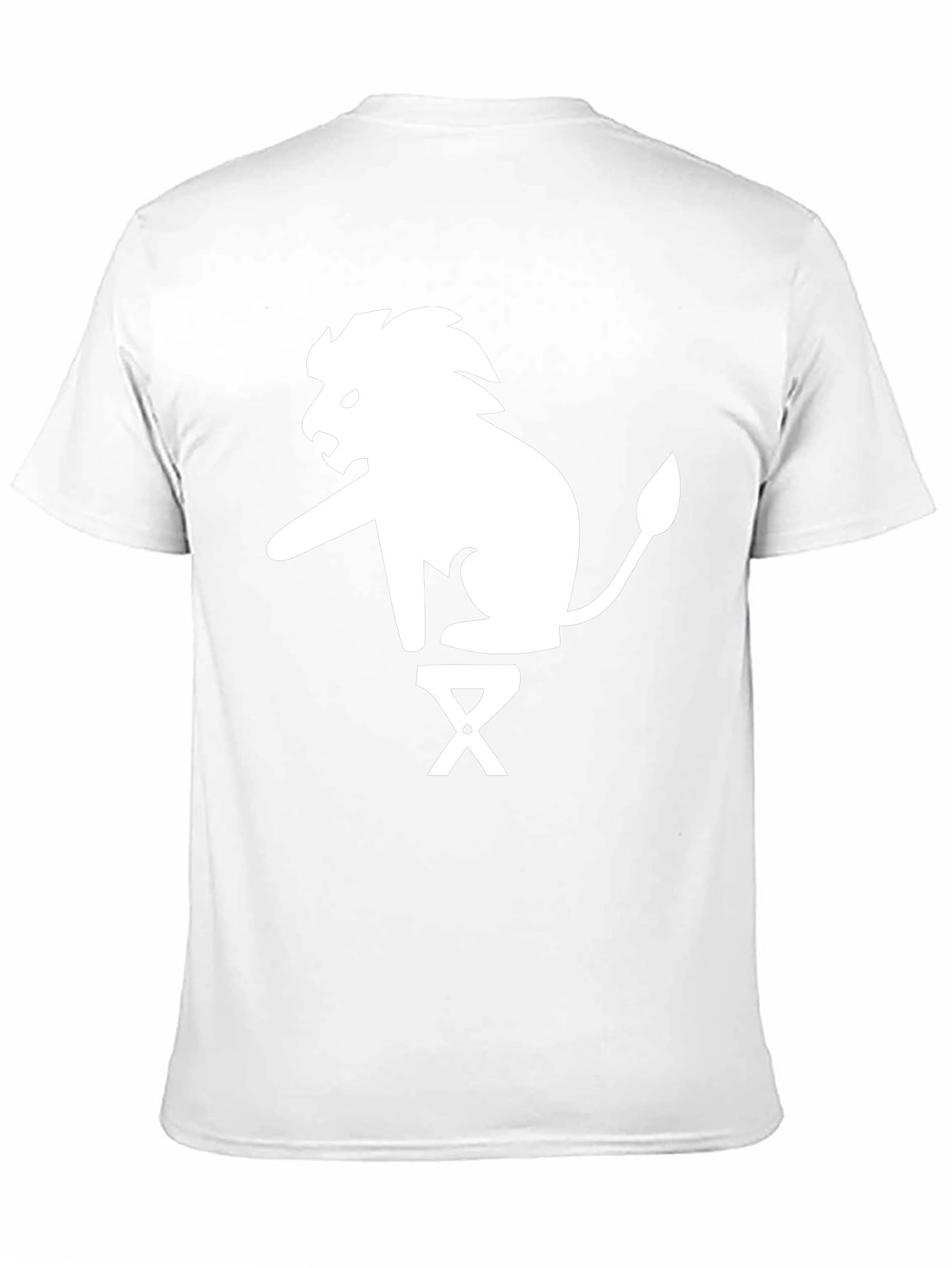 Lion on Stool Graphic Tee - Black