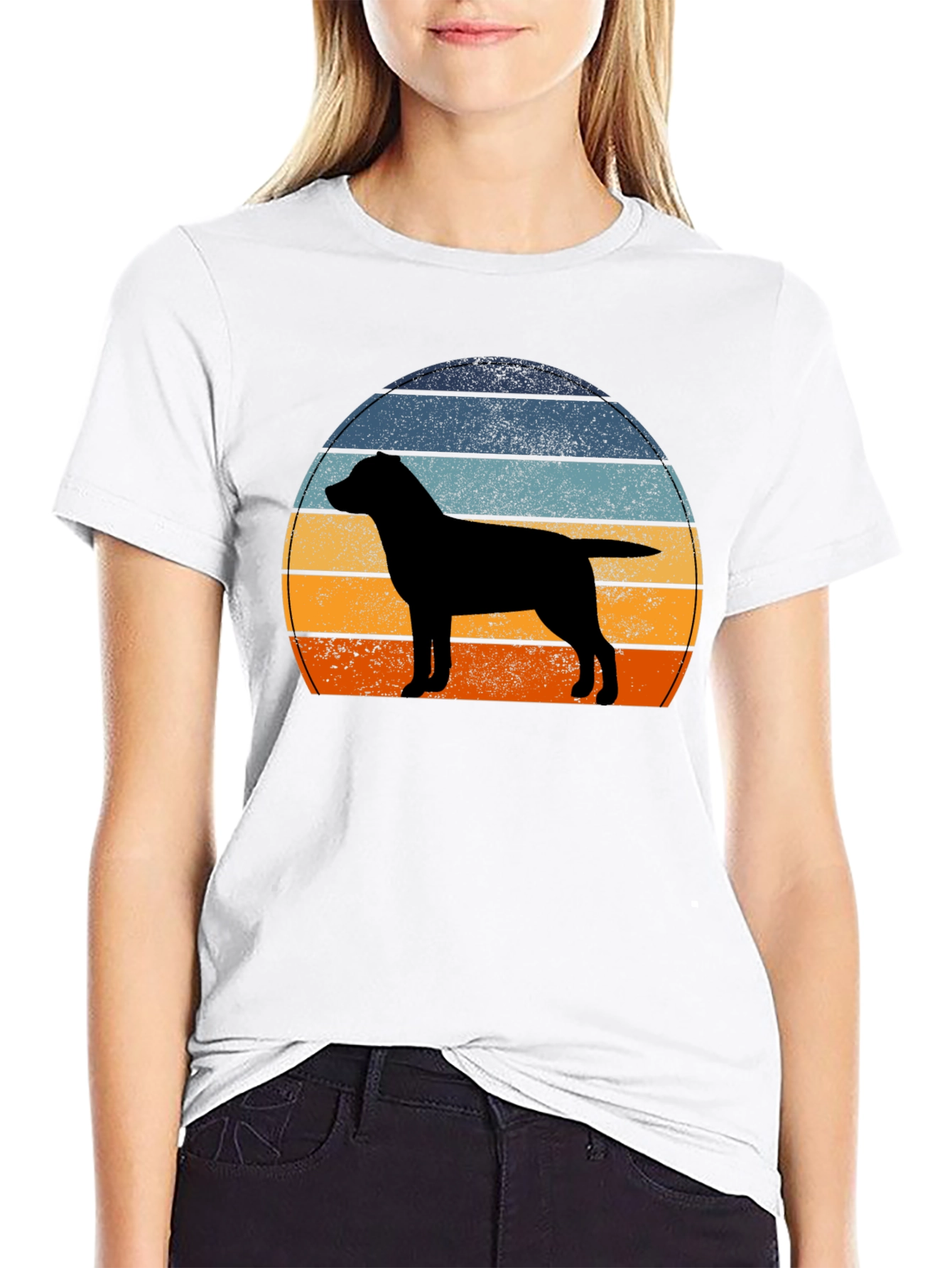 Retro Dog Silhouette T-Shirt