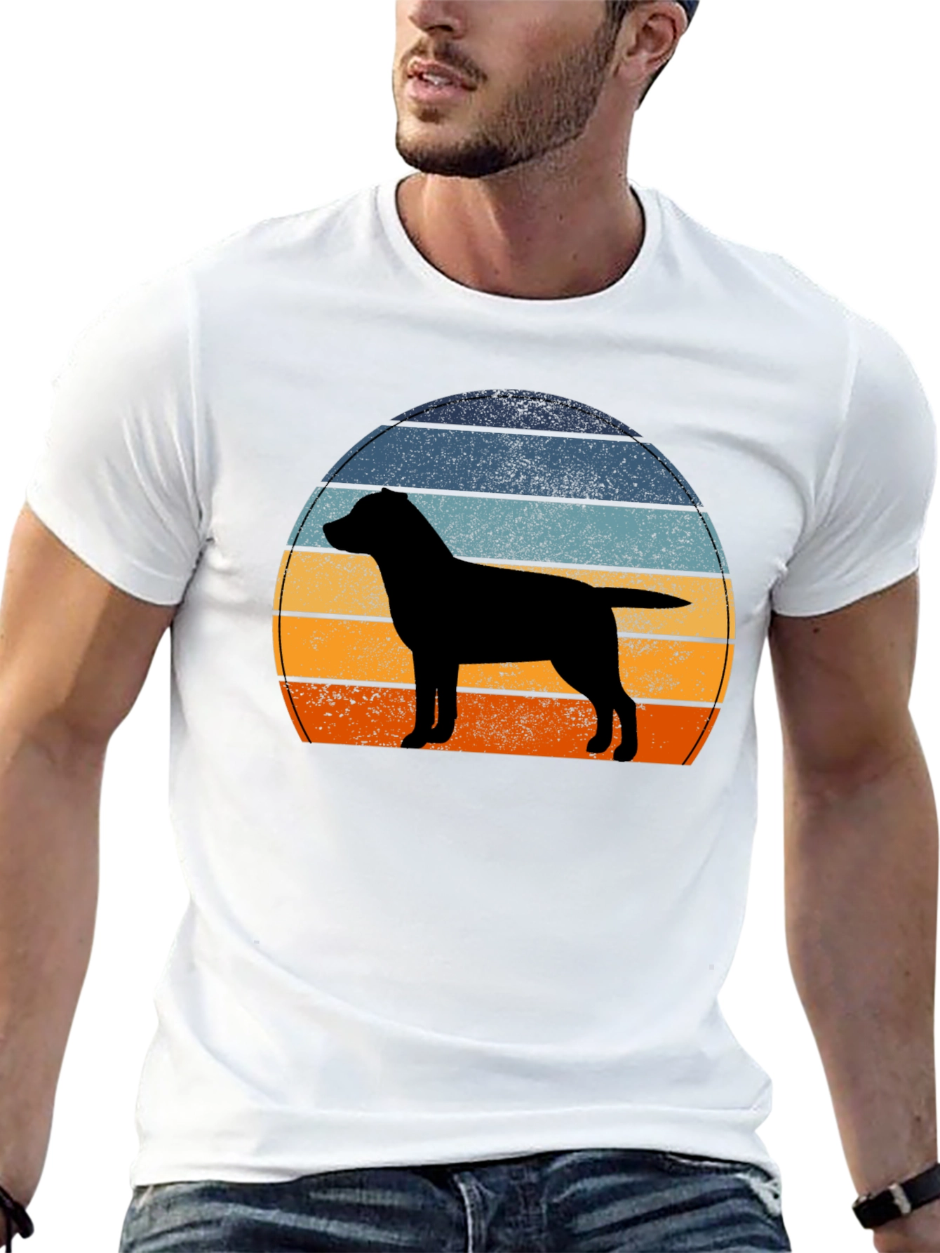 Retro Dog Silhouette T-Shirt