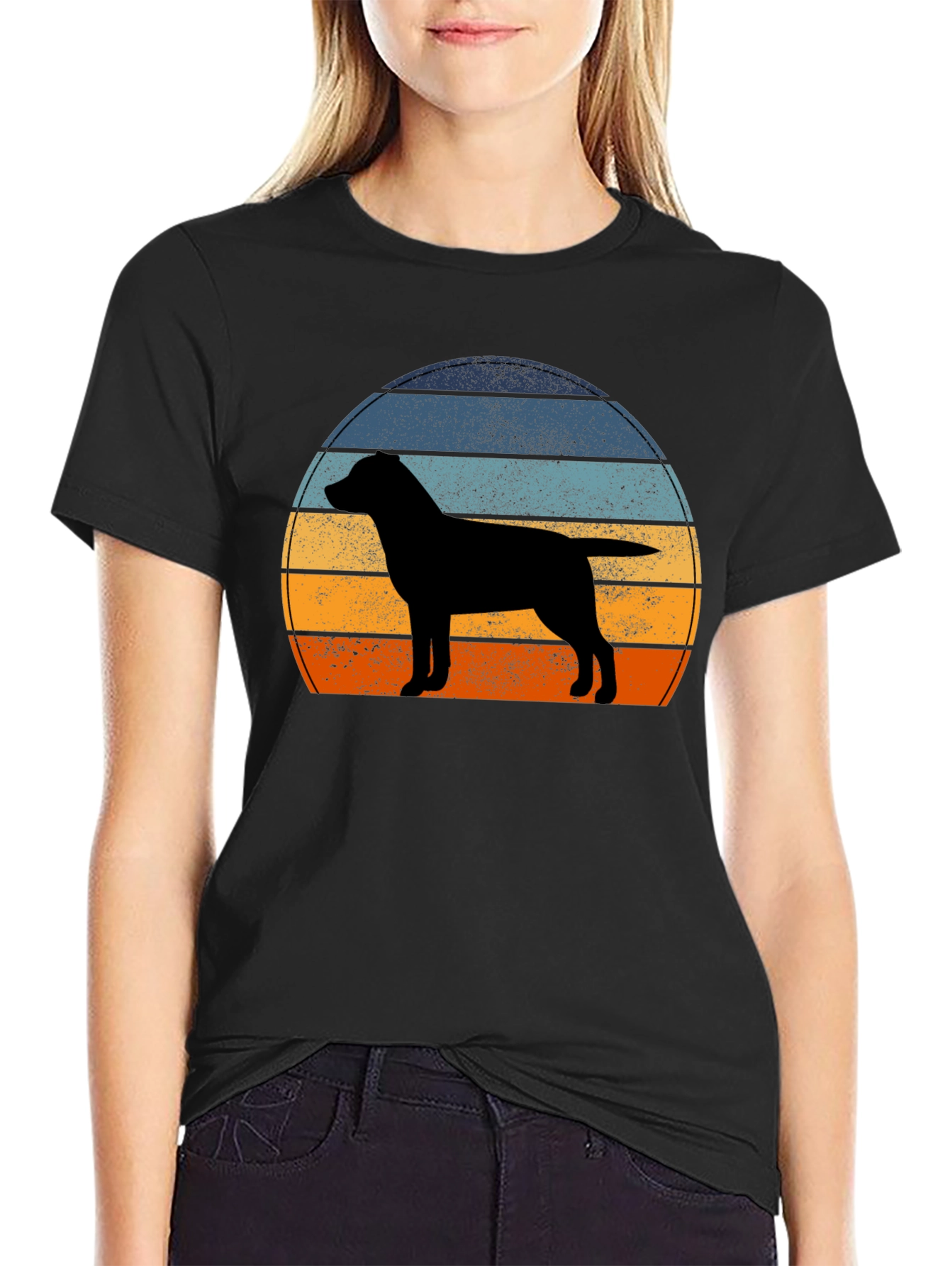 Retro Dog Silhouette T-Shirt
