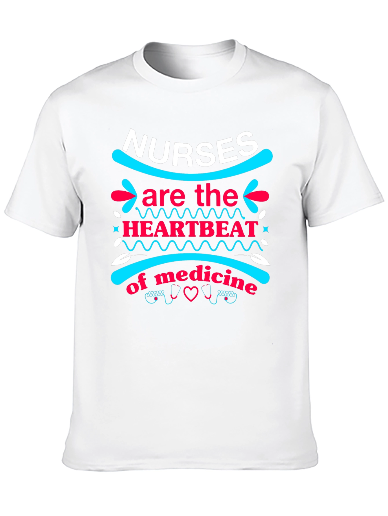 Nurses Heartbeat of Medicine Graphic Tee