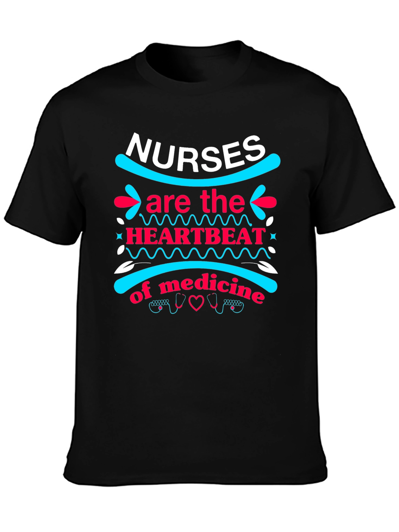 Nurses Heartbeat of Medicine Graphic Tee