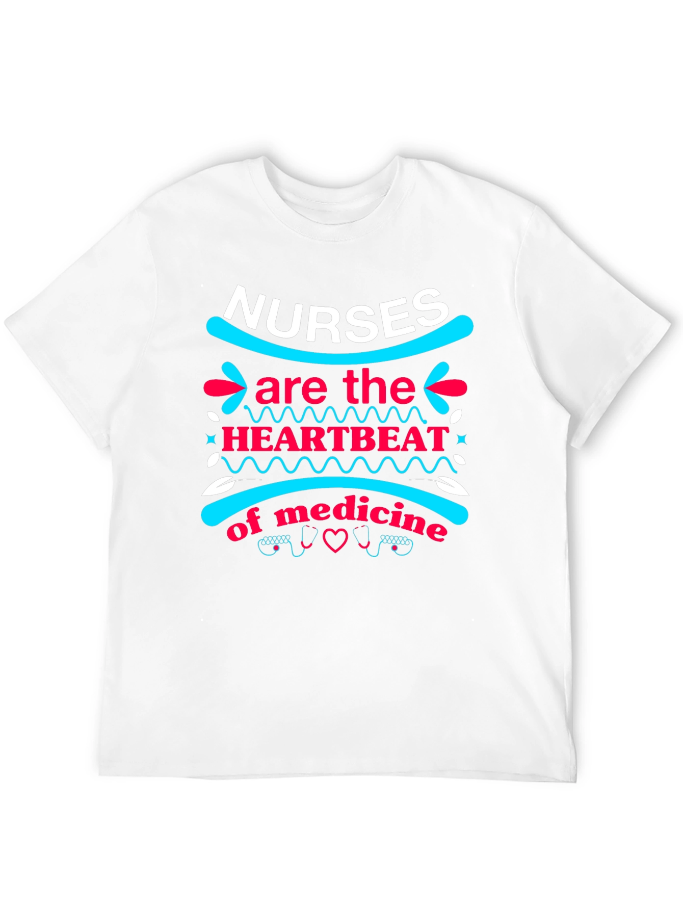 Nurses Heartbeat of Medicine Graphic Tee