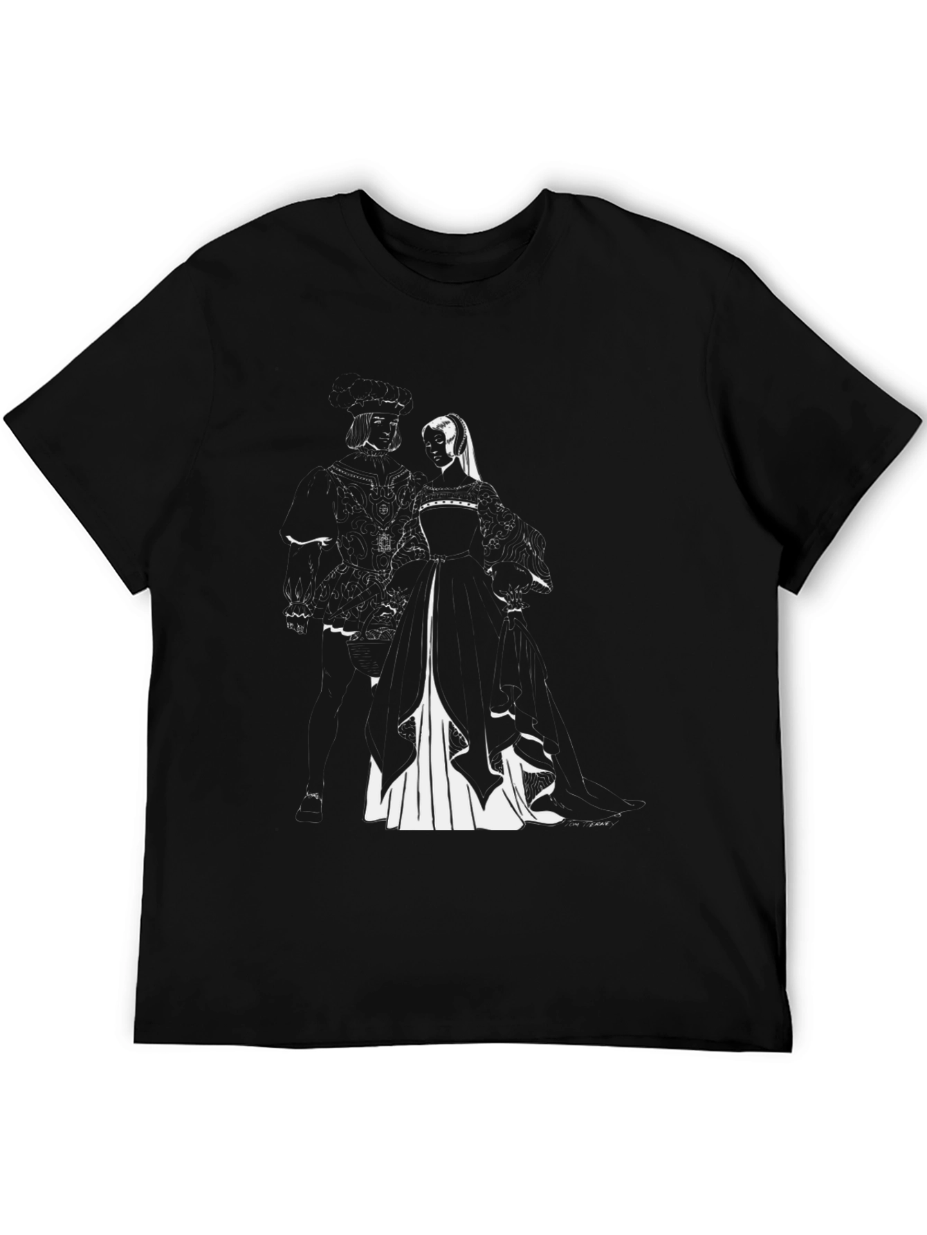 Henry VIII & Anne Boleyn Black T-Shirt