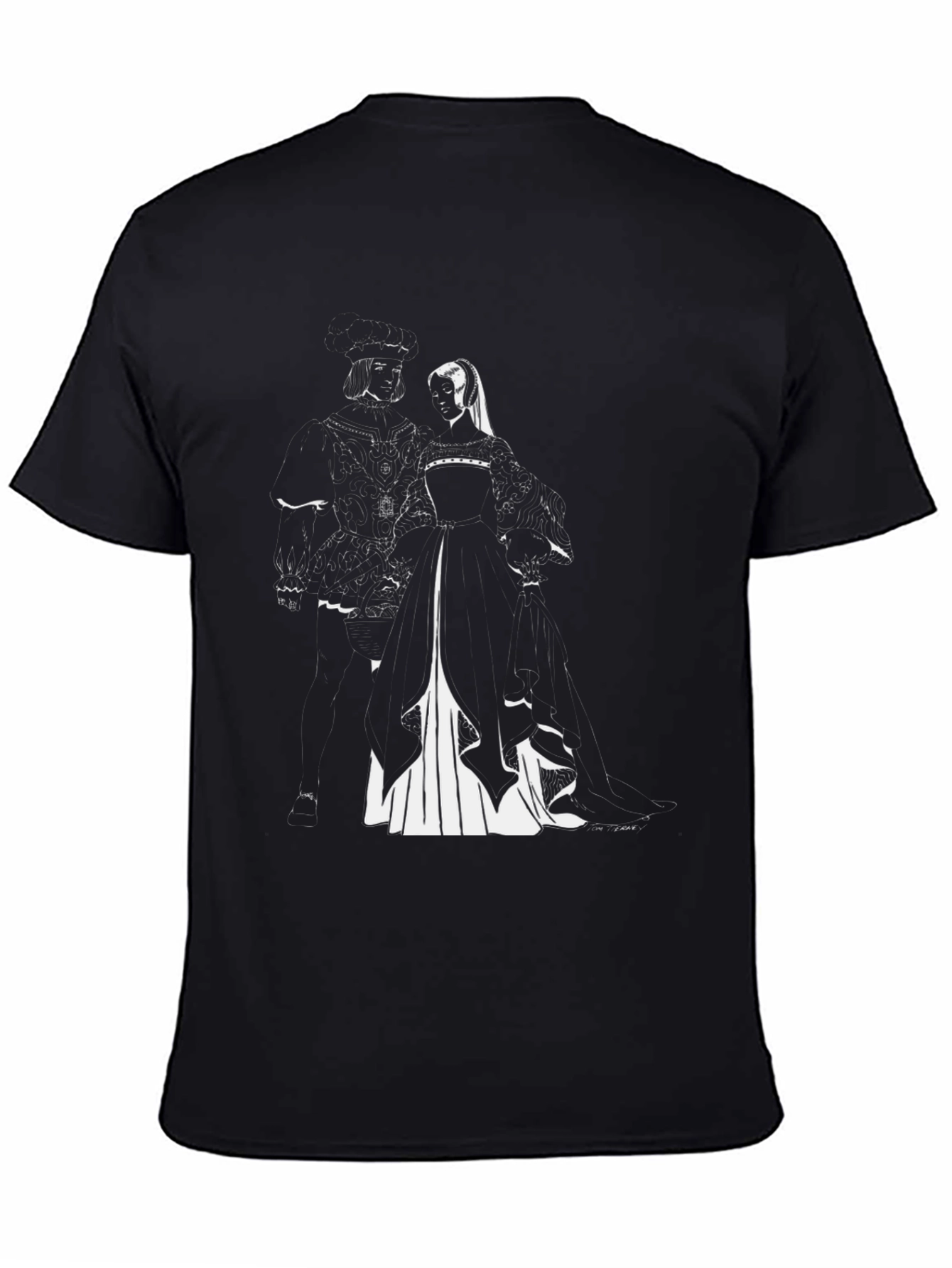 Henry VIII & Anne Boleyn Black T-Shirt