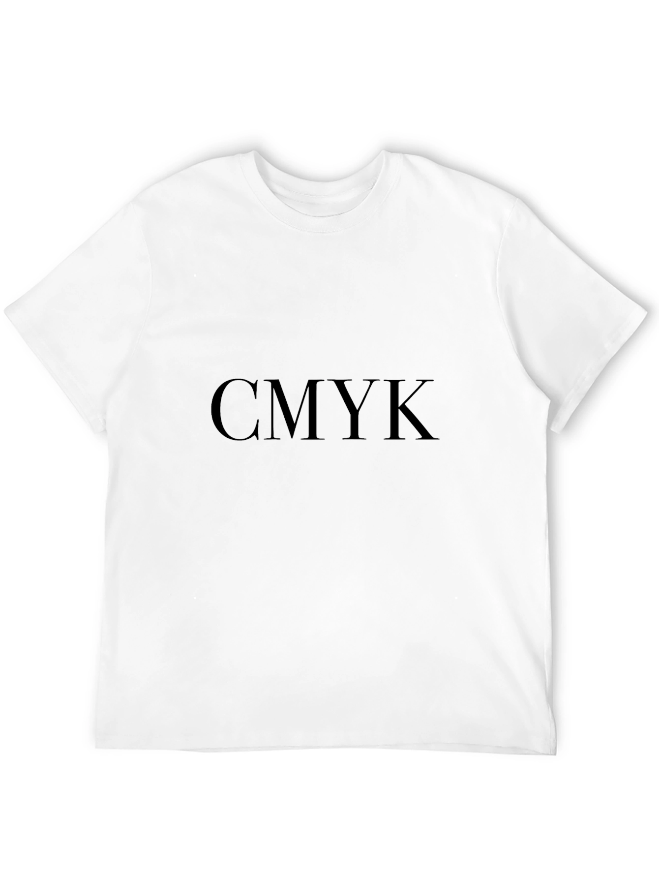 CMYK Graphic Print Black T-Shirt