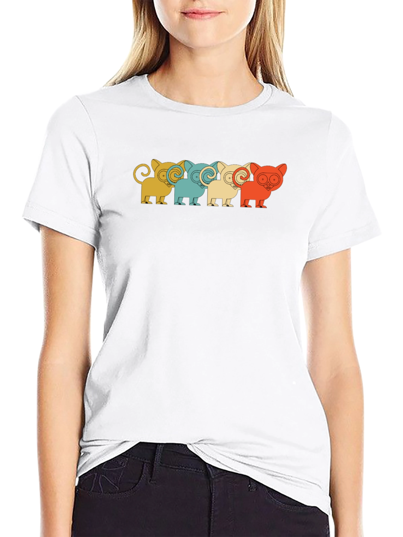 Retro Tarsier Tee - Unique Animal Design