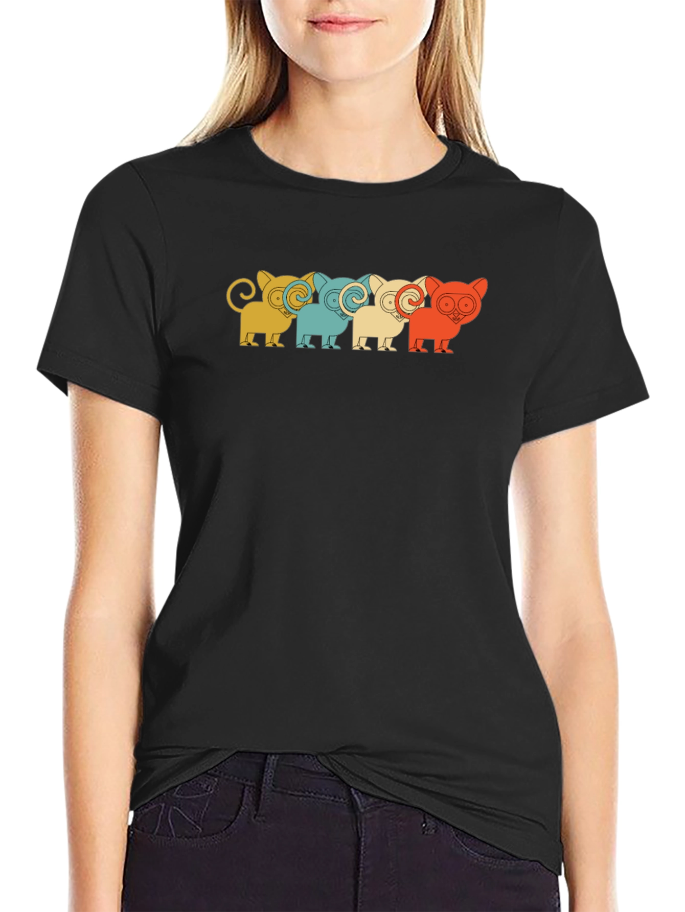 Retro Tarsier Tee - Unique Animal Design