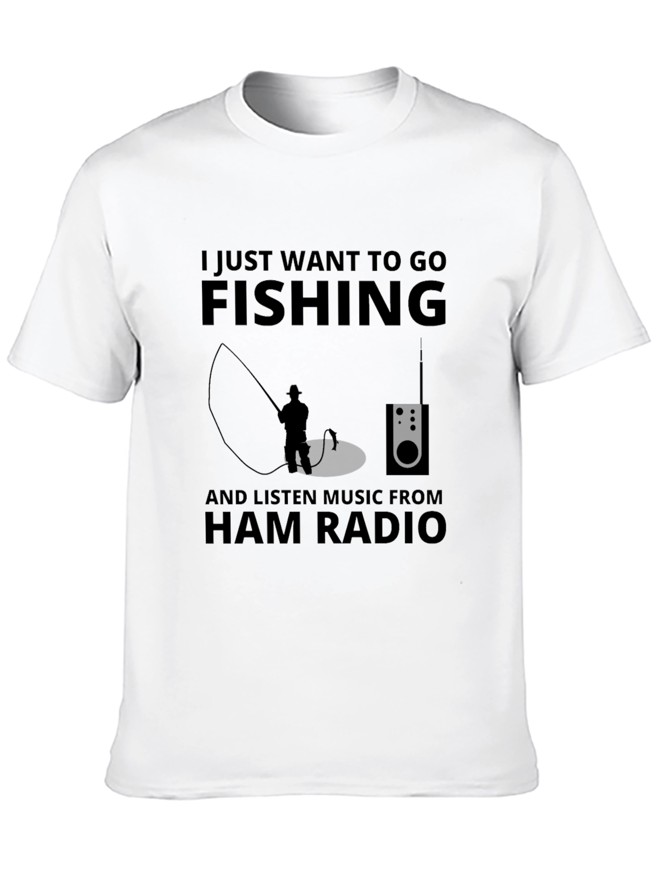 Fishing & Ham Radio T-Shirt: Perfect Anglers Tee