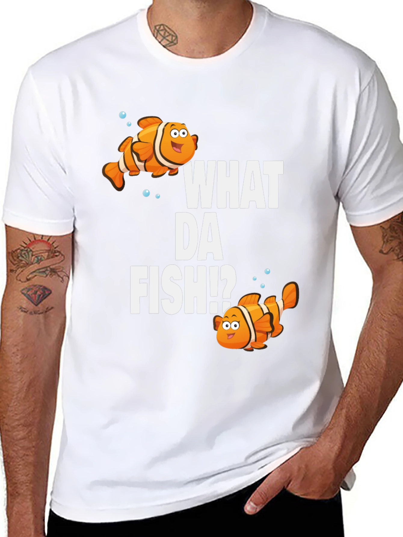 What Da Fish T-Shirt - Funny Clownfish Design
