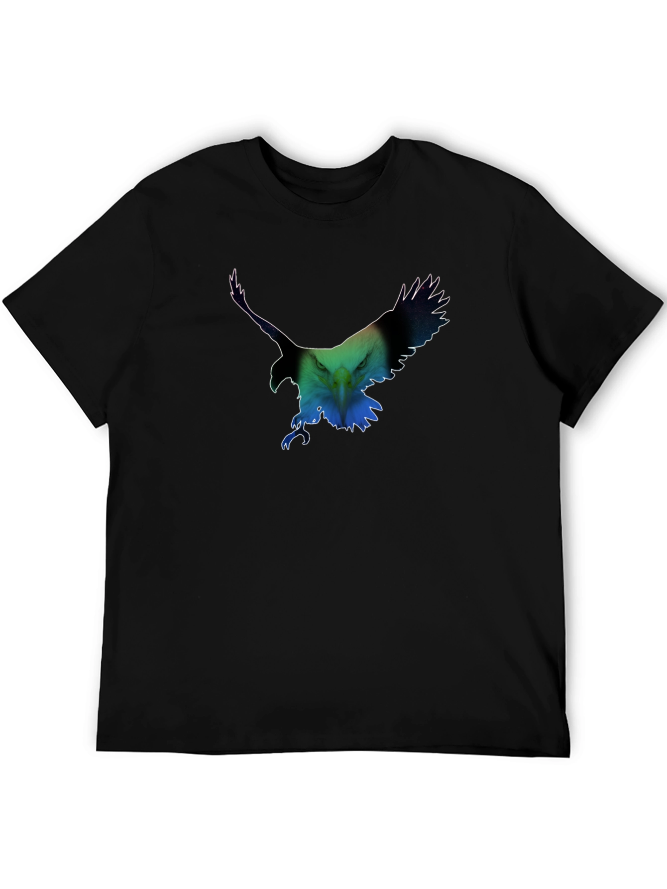 Eagle Graphic Print Crew Neck T-Shirt