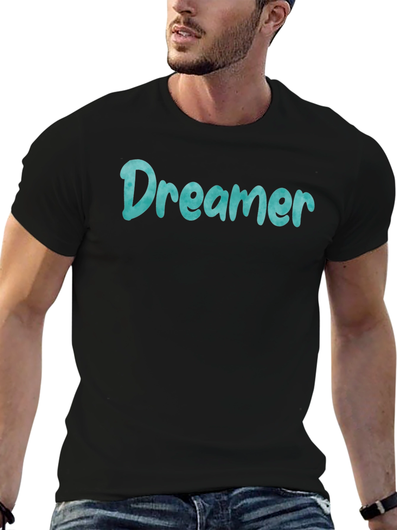 Dreamer Graphic Print Crew Neck T-Shirt
