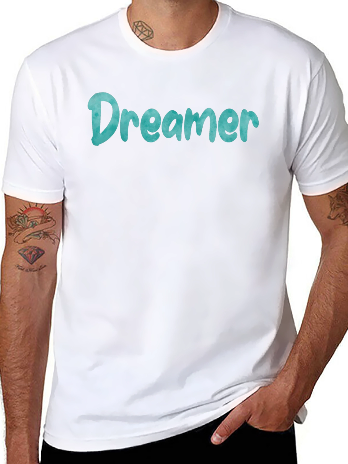 Dreamer Graphic Print Crew Neck T-Shirt