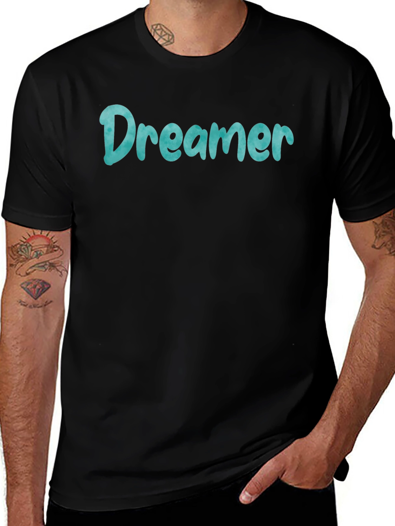 Dreamer Graphic Print Crew Neck T-Shirt