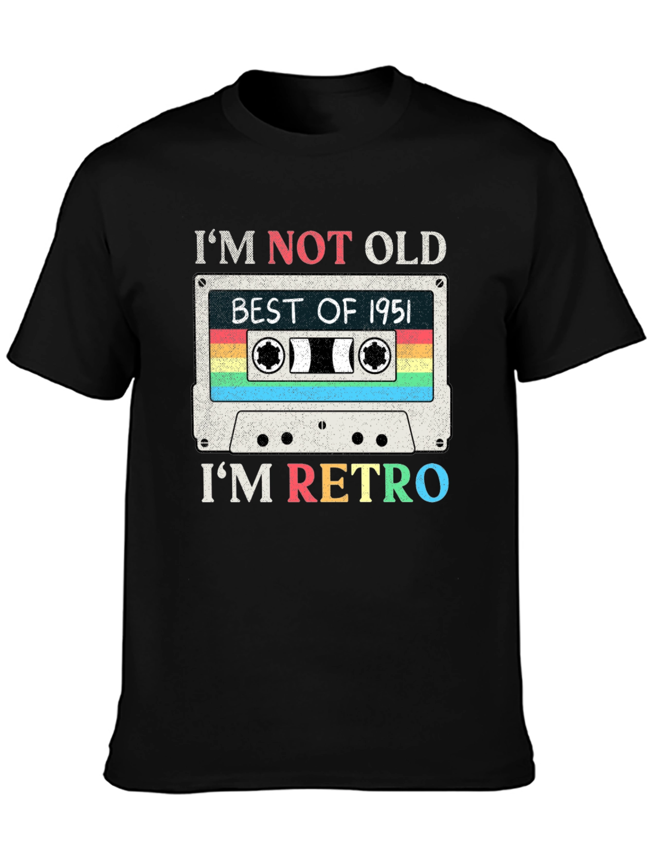 Retro Cassette Tape 1951 Birthday T-Shirt