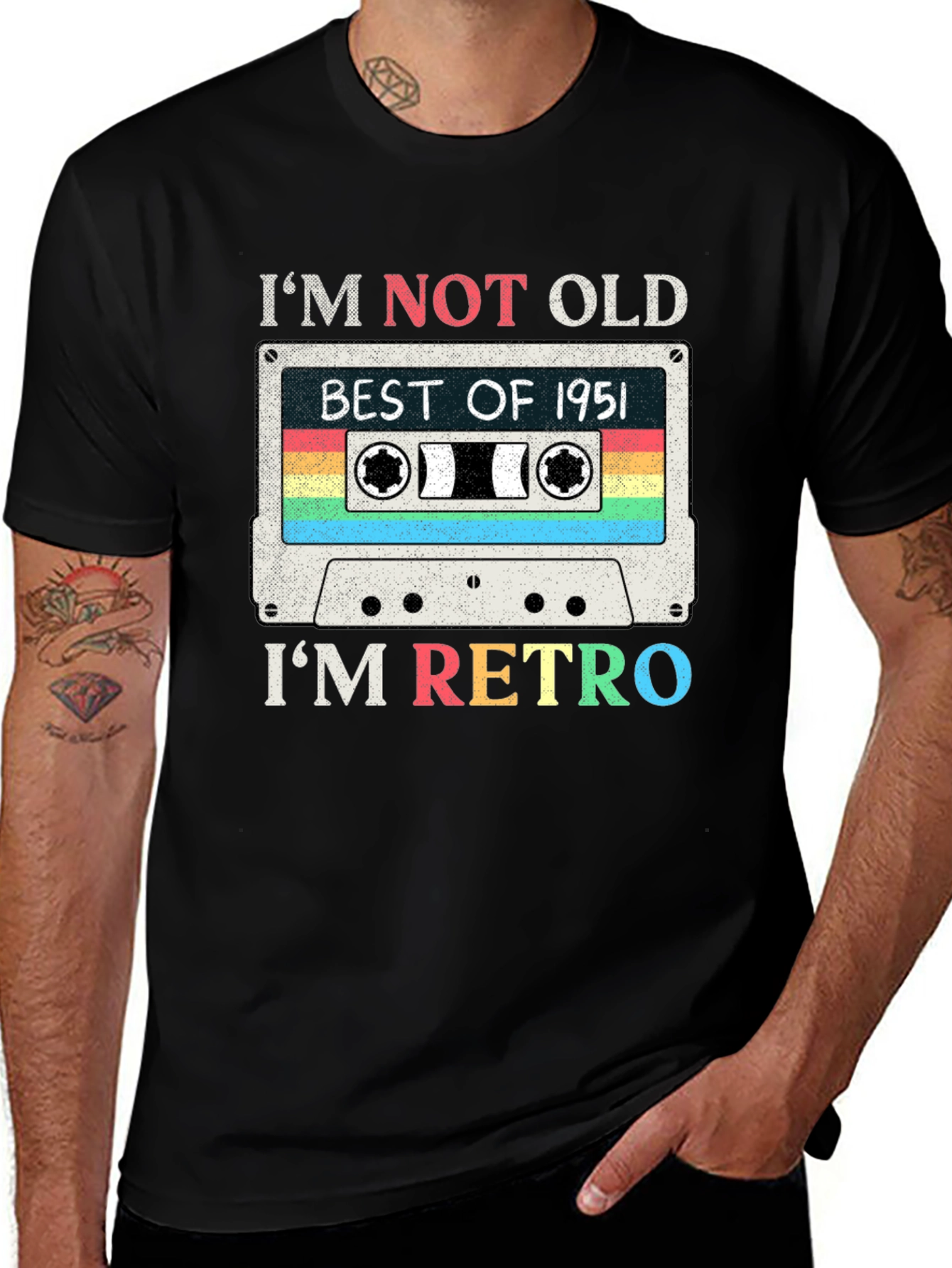 Retro Cassette Tape 1951 Birthday T-Shirt